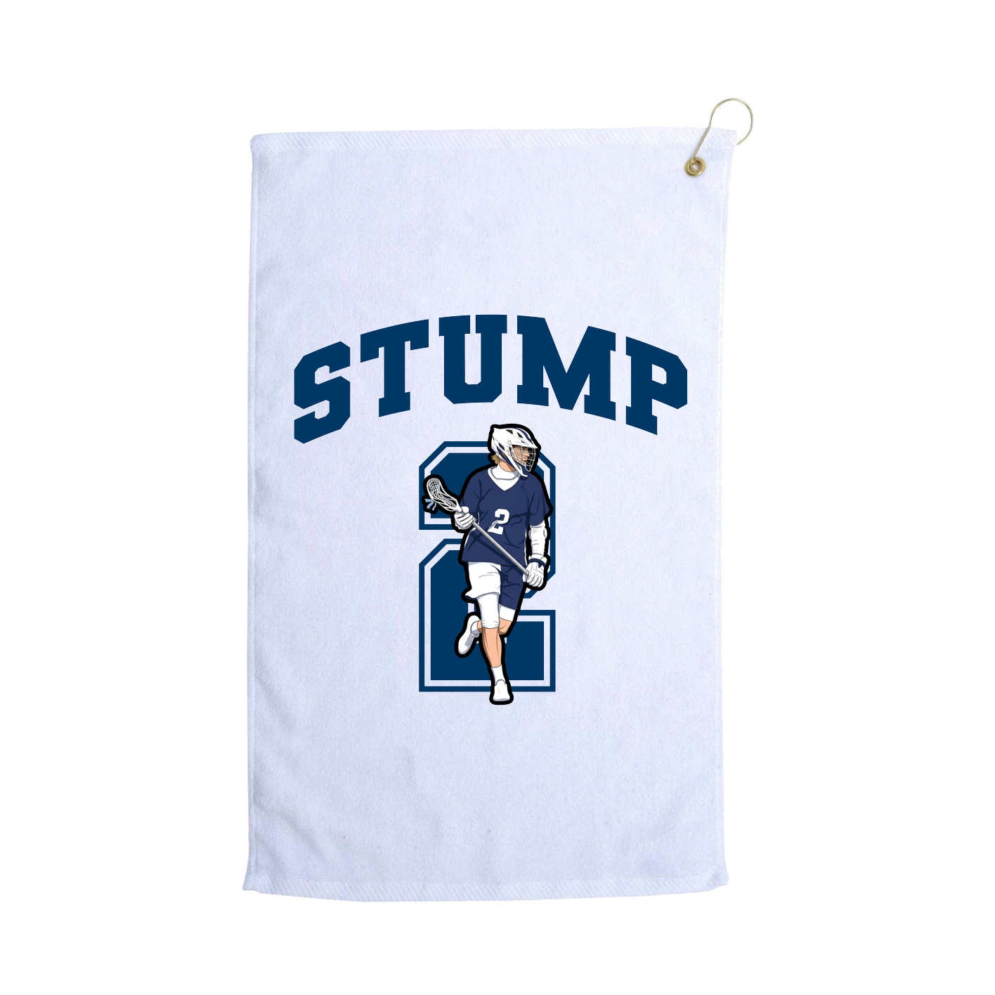 Golf Towel — Number in White