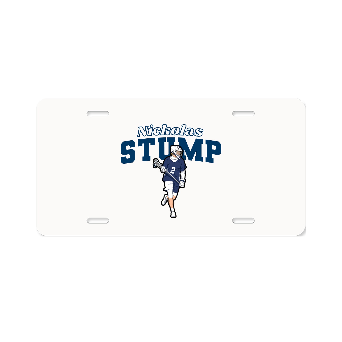 License Plate — Name Arch in Classic
