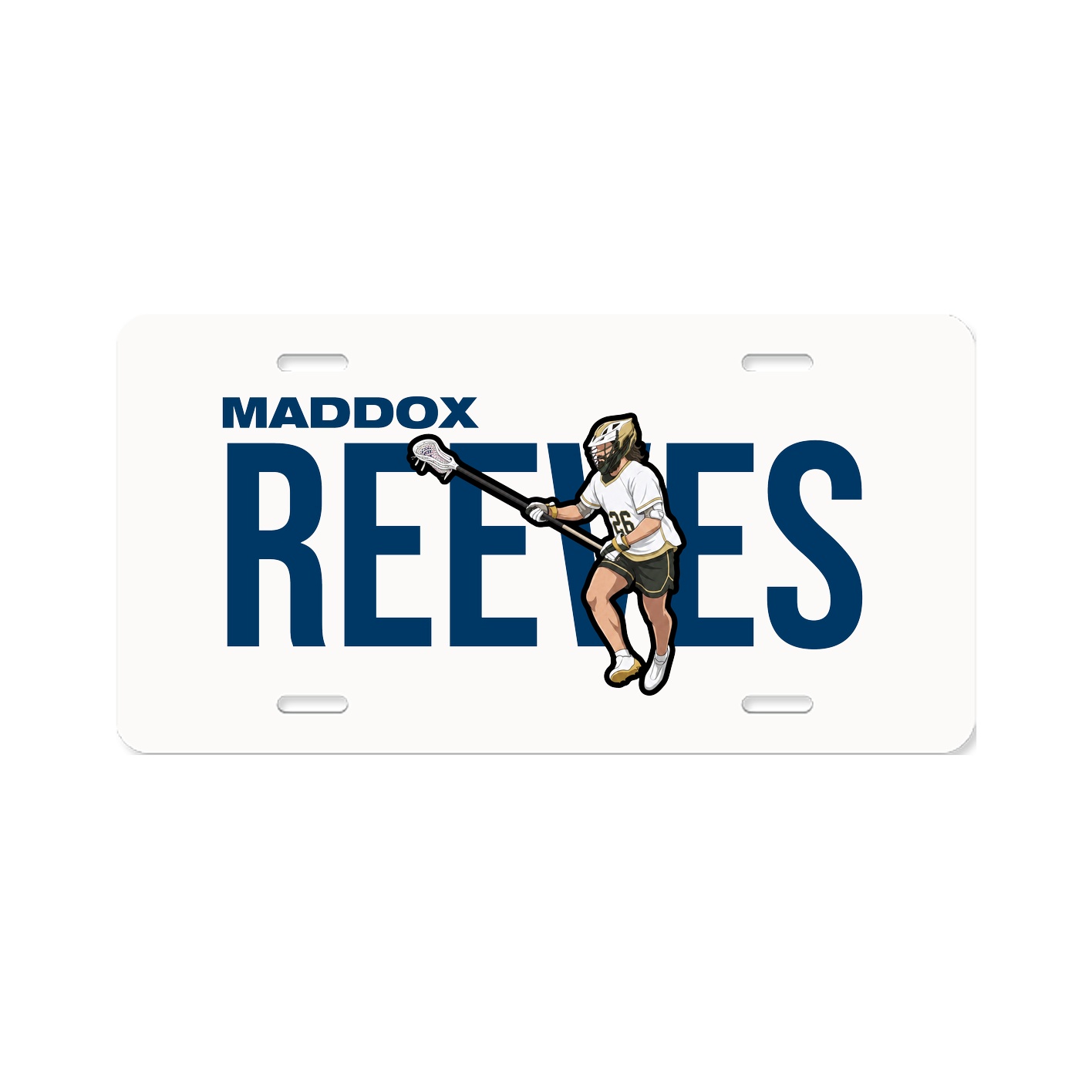 License Plate — Player Name in Classic