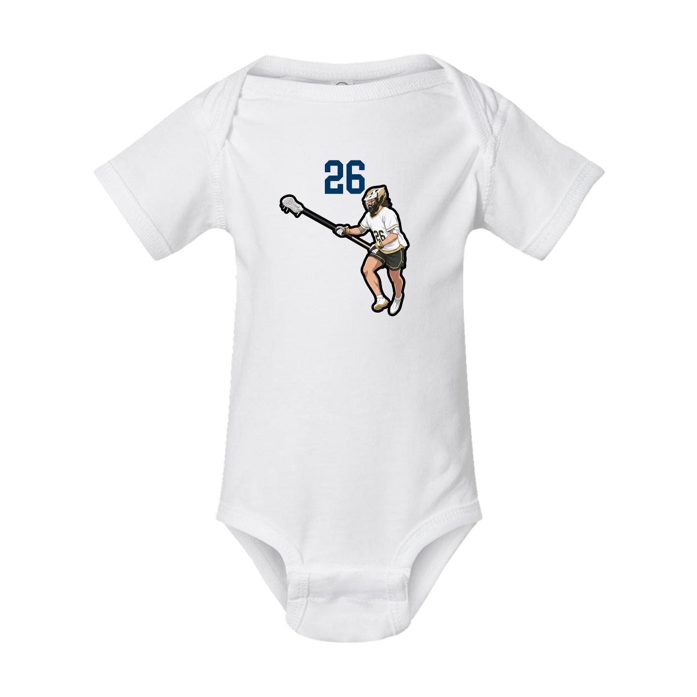 Baby Onesie — Number Top in White