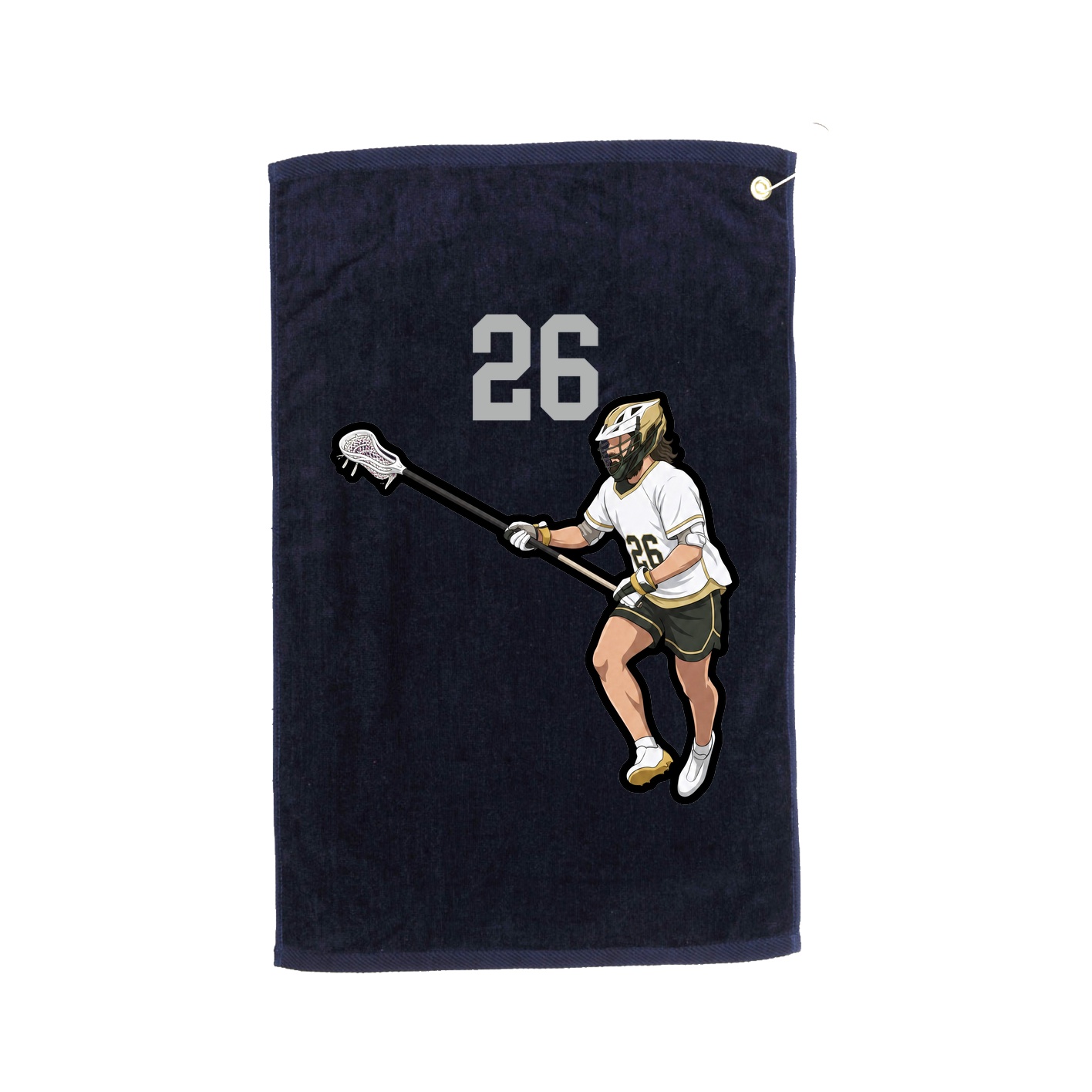 Golf Towel — Number Top in Navy