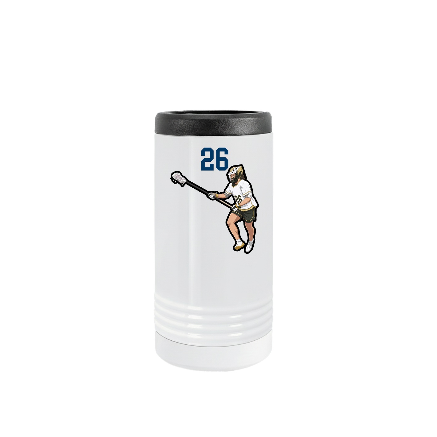 Slim Beverage Holder — Number Top in White