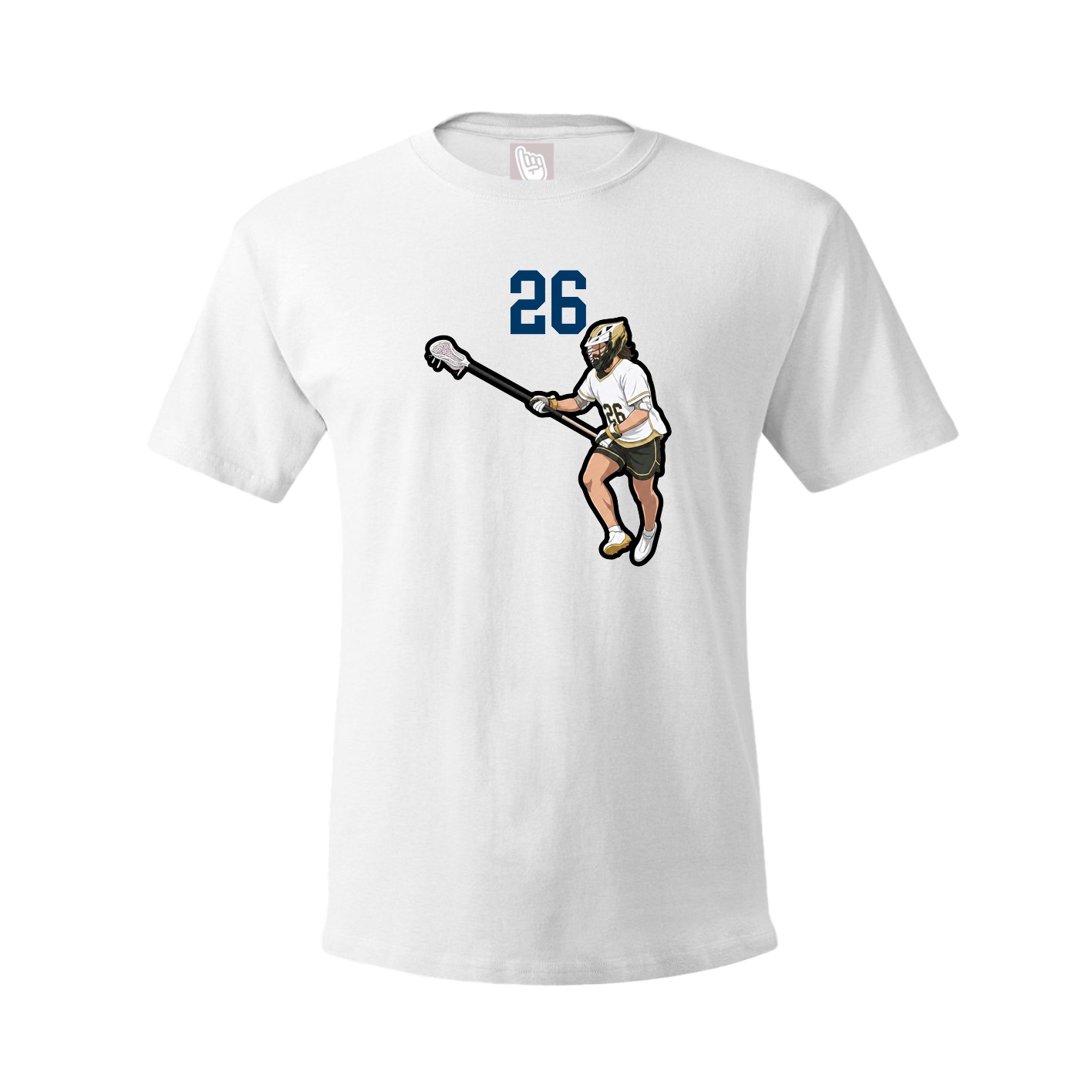 Youth Tee — Number Top in White