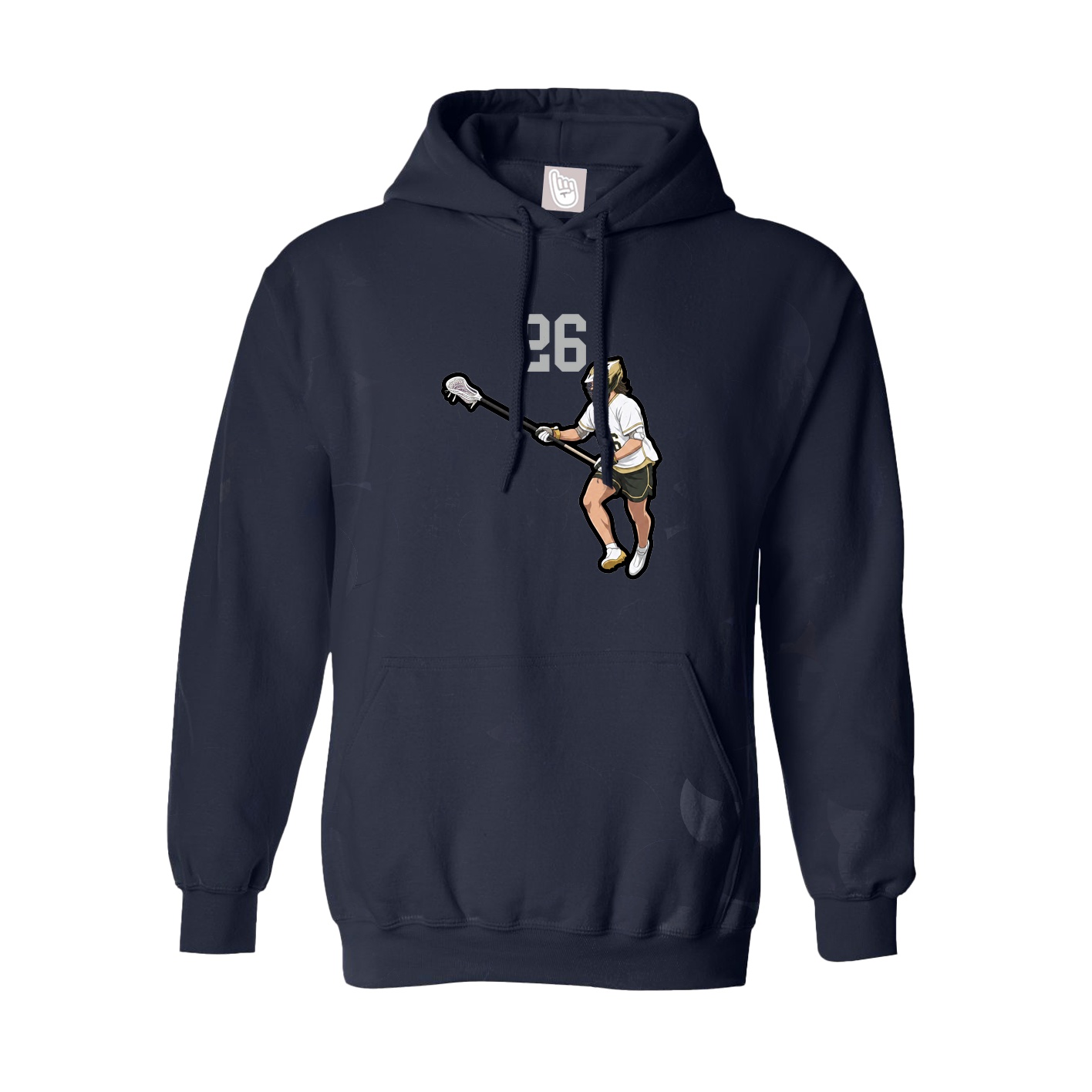 Youth Hoodie — Number Top in Navy