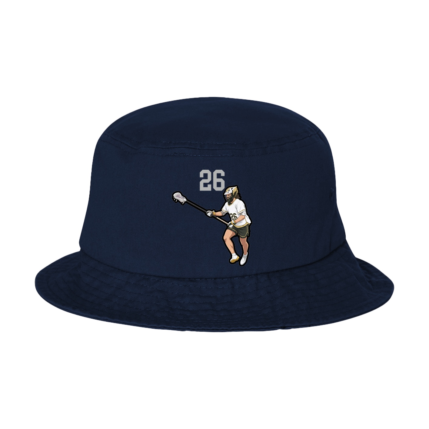 Bucket Cap — Number Top in Navy
