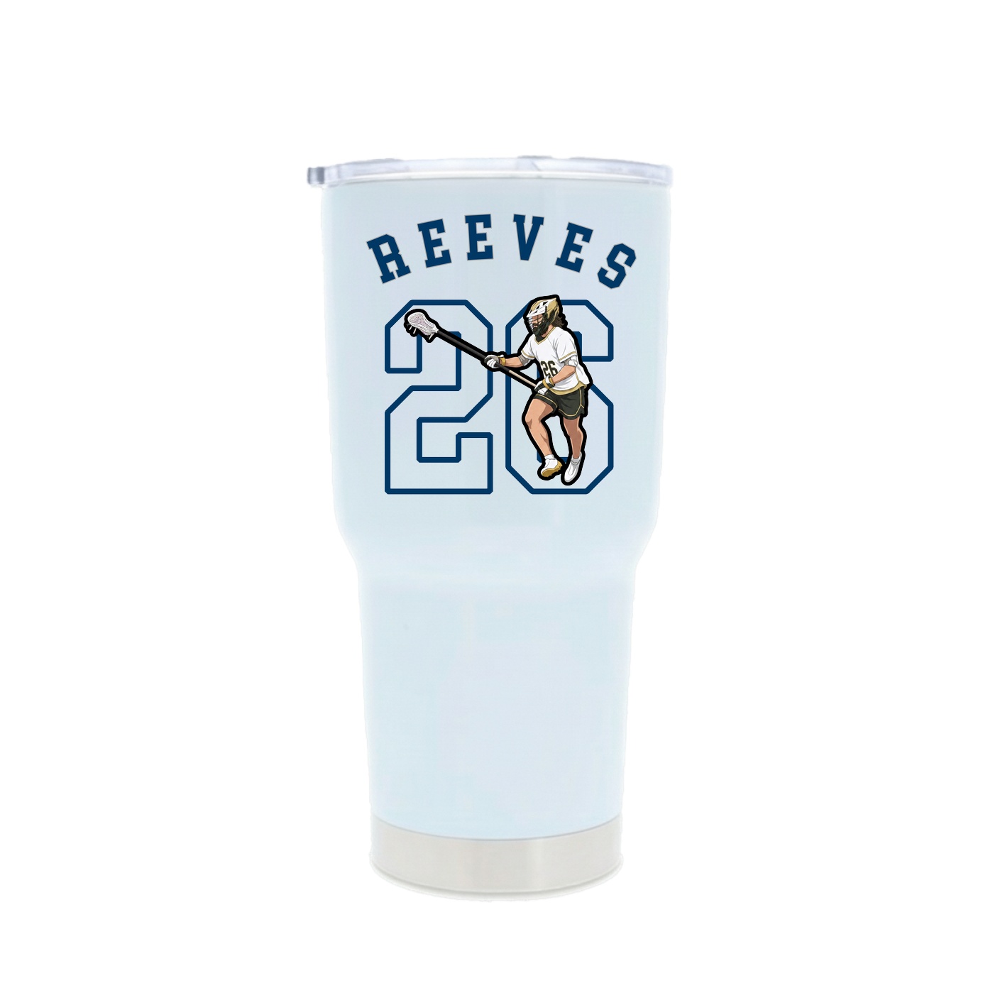 30oz Stainless Steel Tumbler — Shirsey Arch in White
