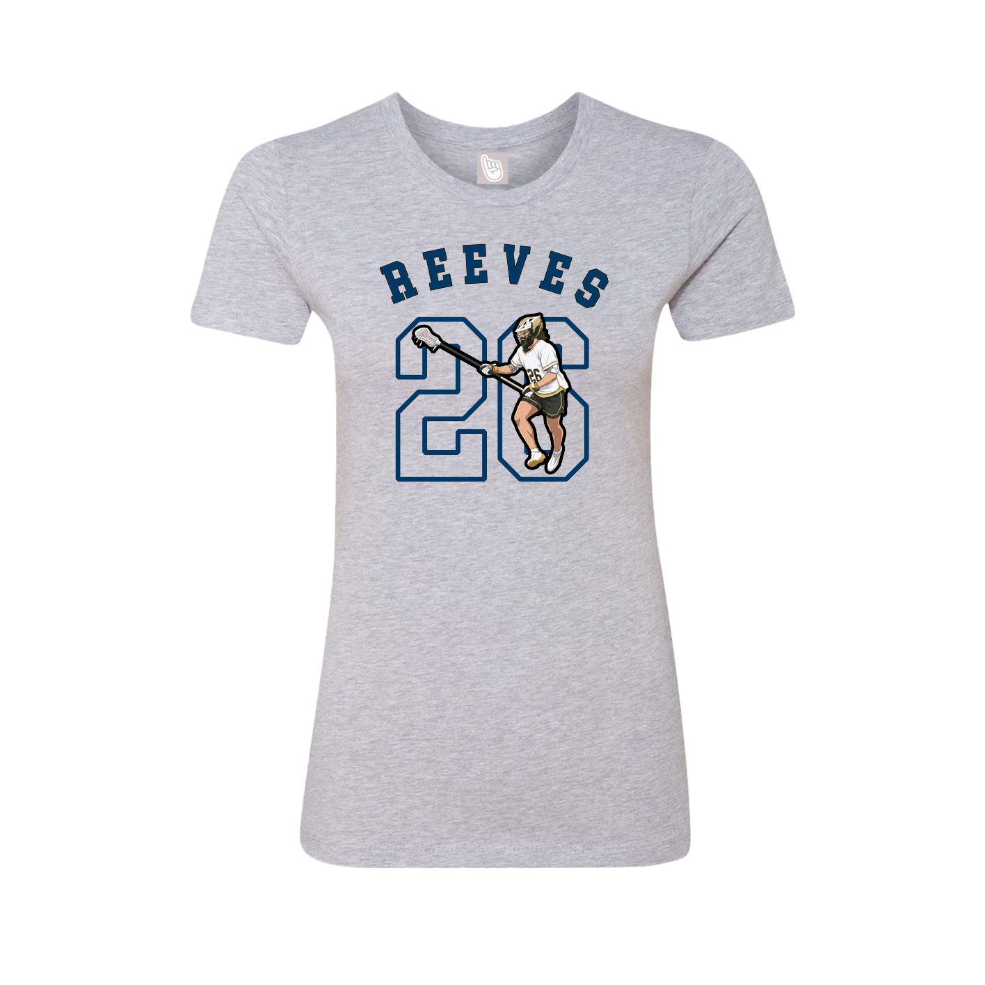 Fitted Women's Tee — Shirsey Arch in Grey