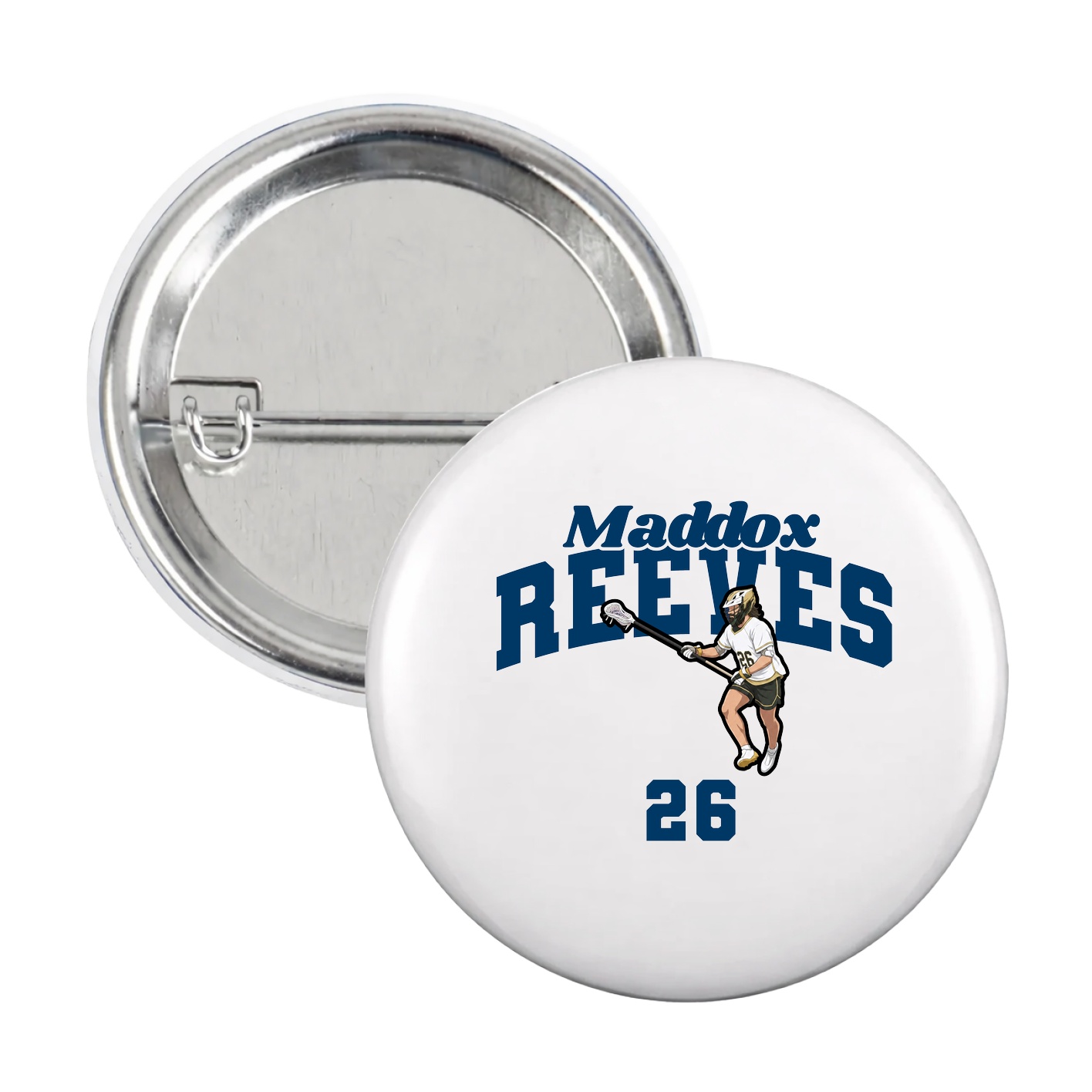 Game Day Button — Signature Arch in White