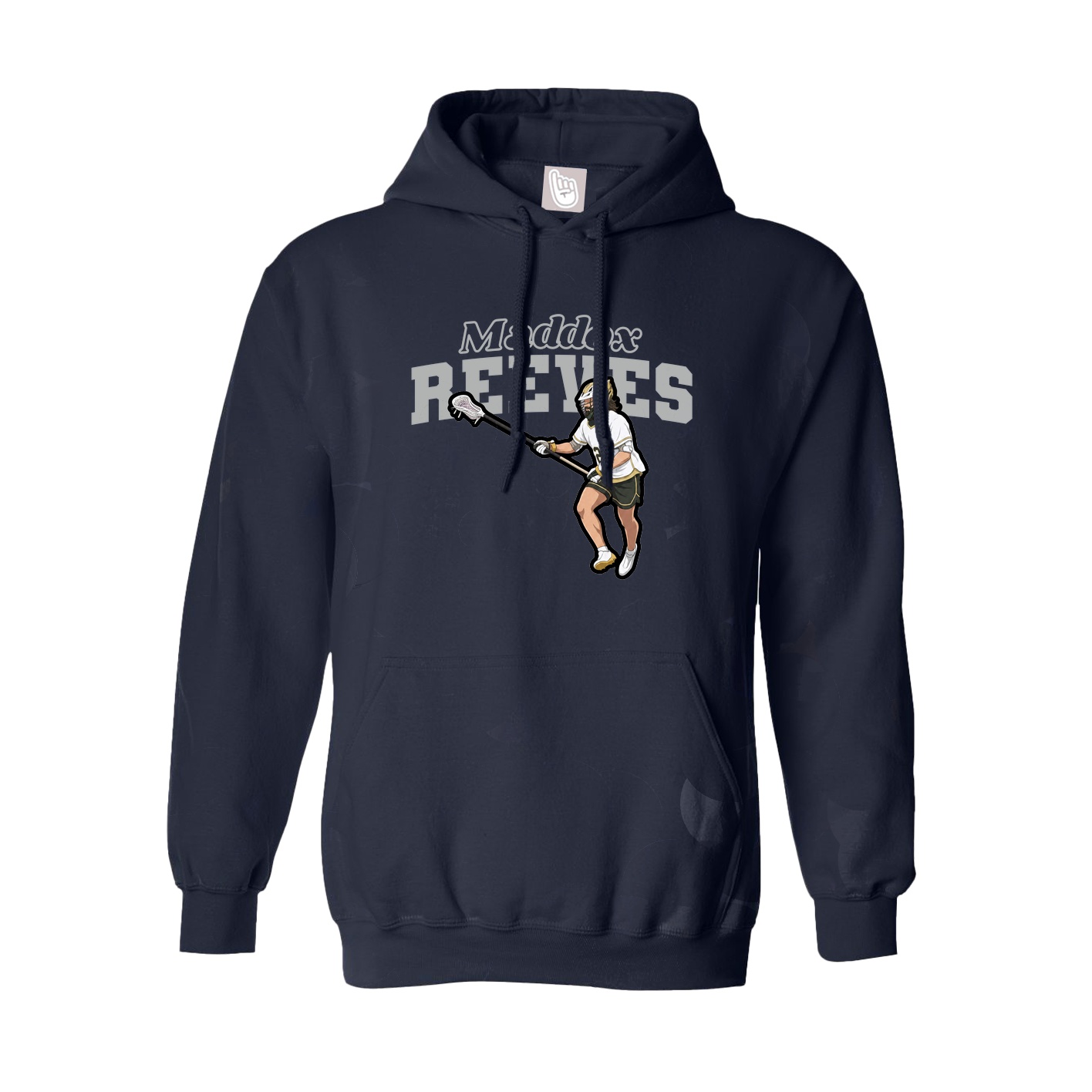 Hoodie — Name Arch in Navy