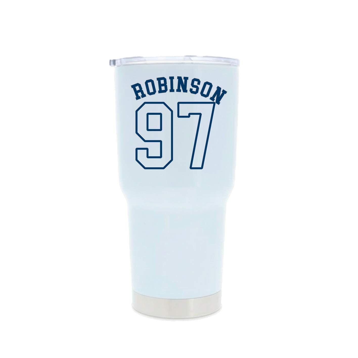 30oz Stainless Steel Tumbler — Shirsey Arch in White