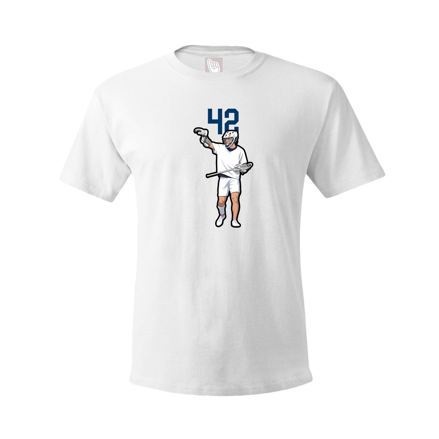 Youth Tee — Number Top in White