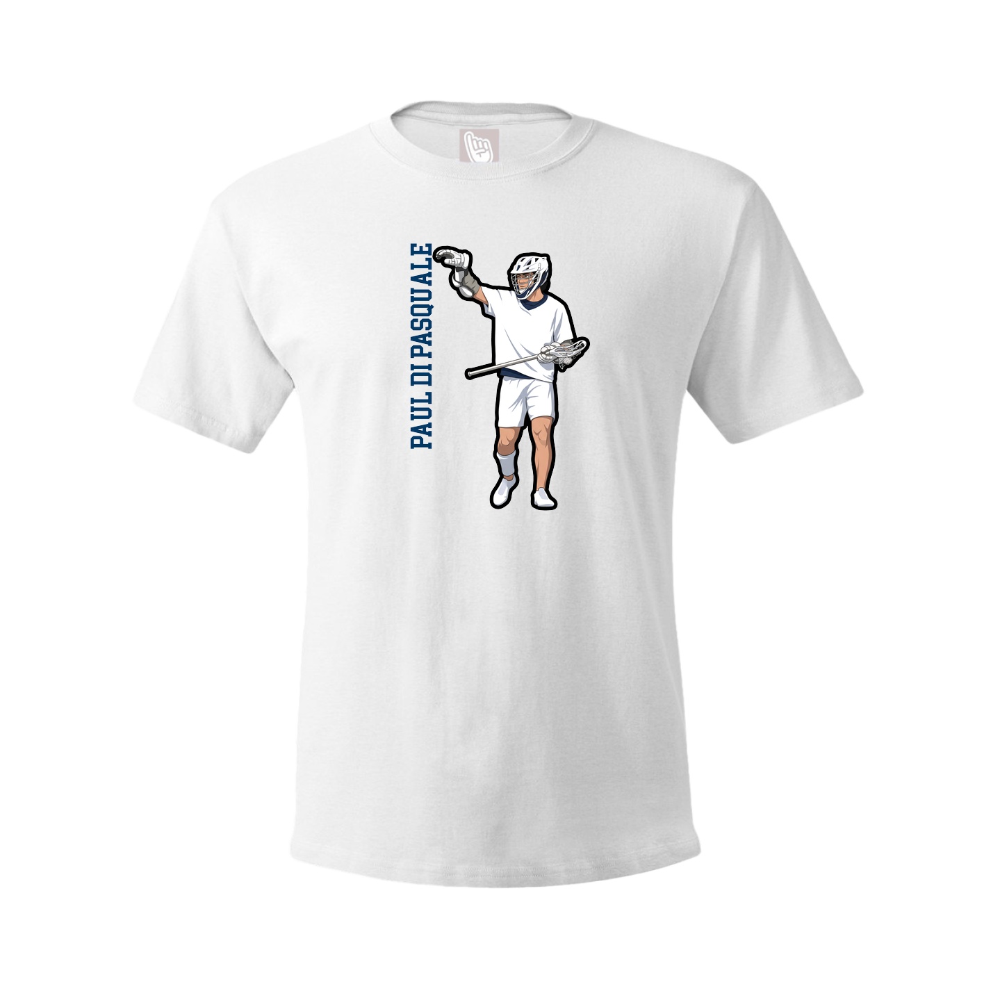 Tee — Name Vertical in White