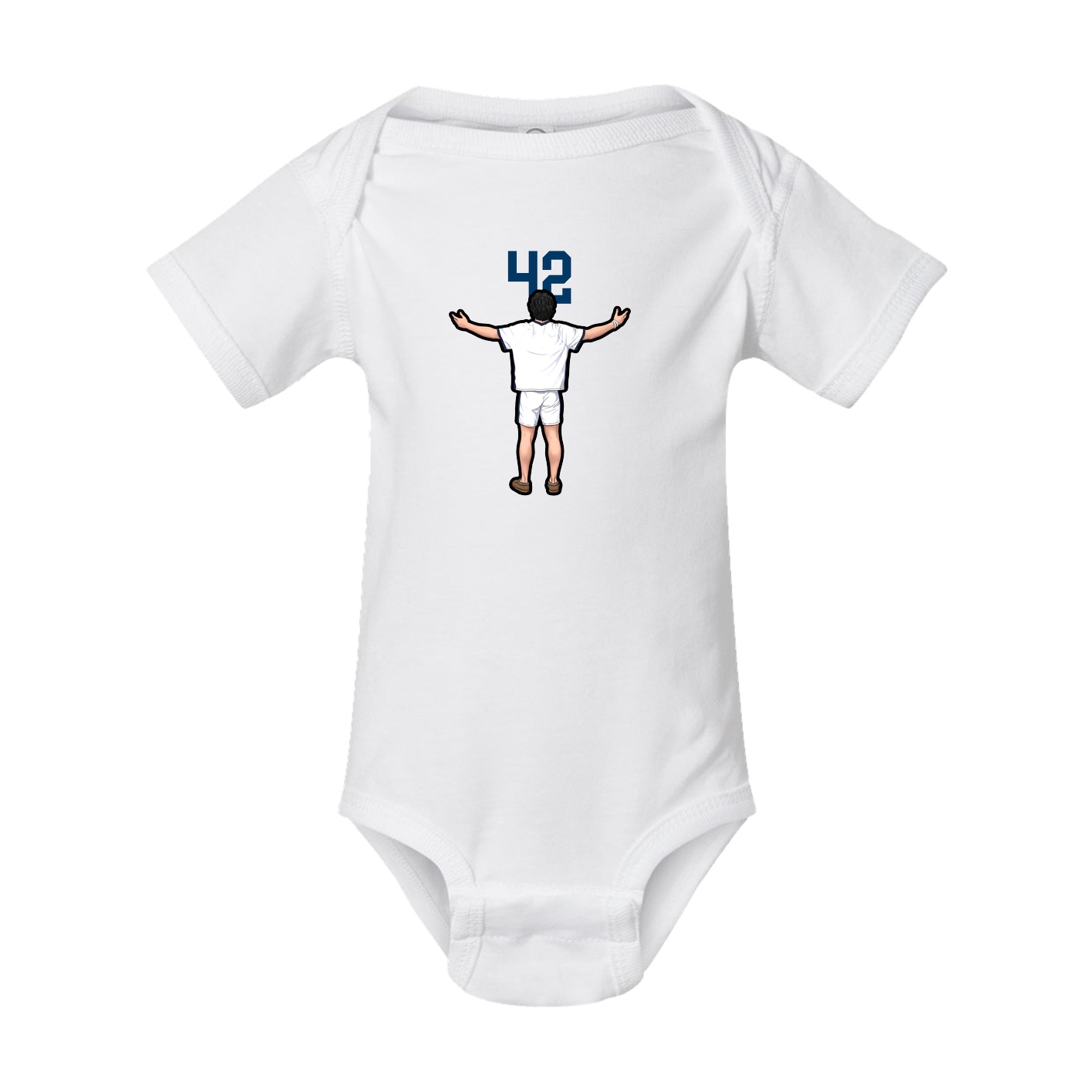 Baby Onesie — Number Top in White