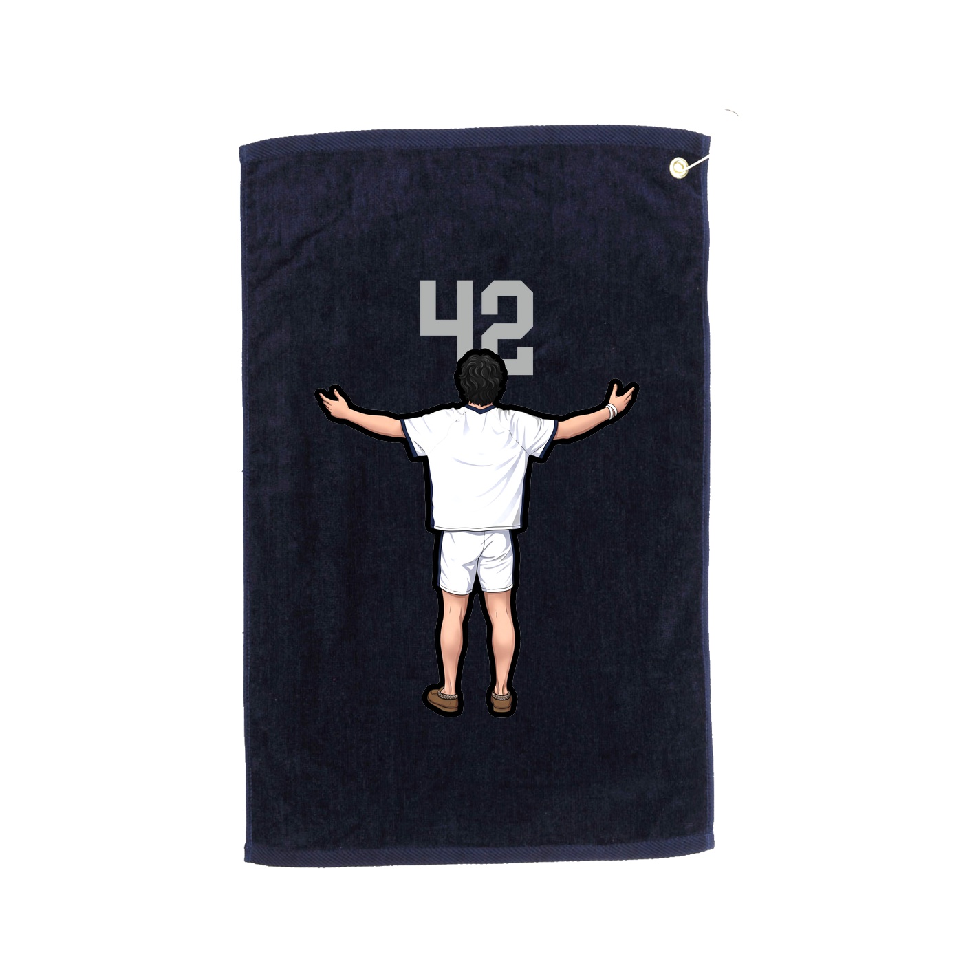 Golf Towel — Number Top in Navy