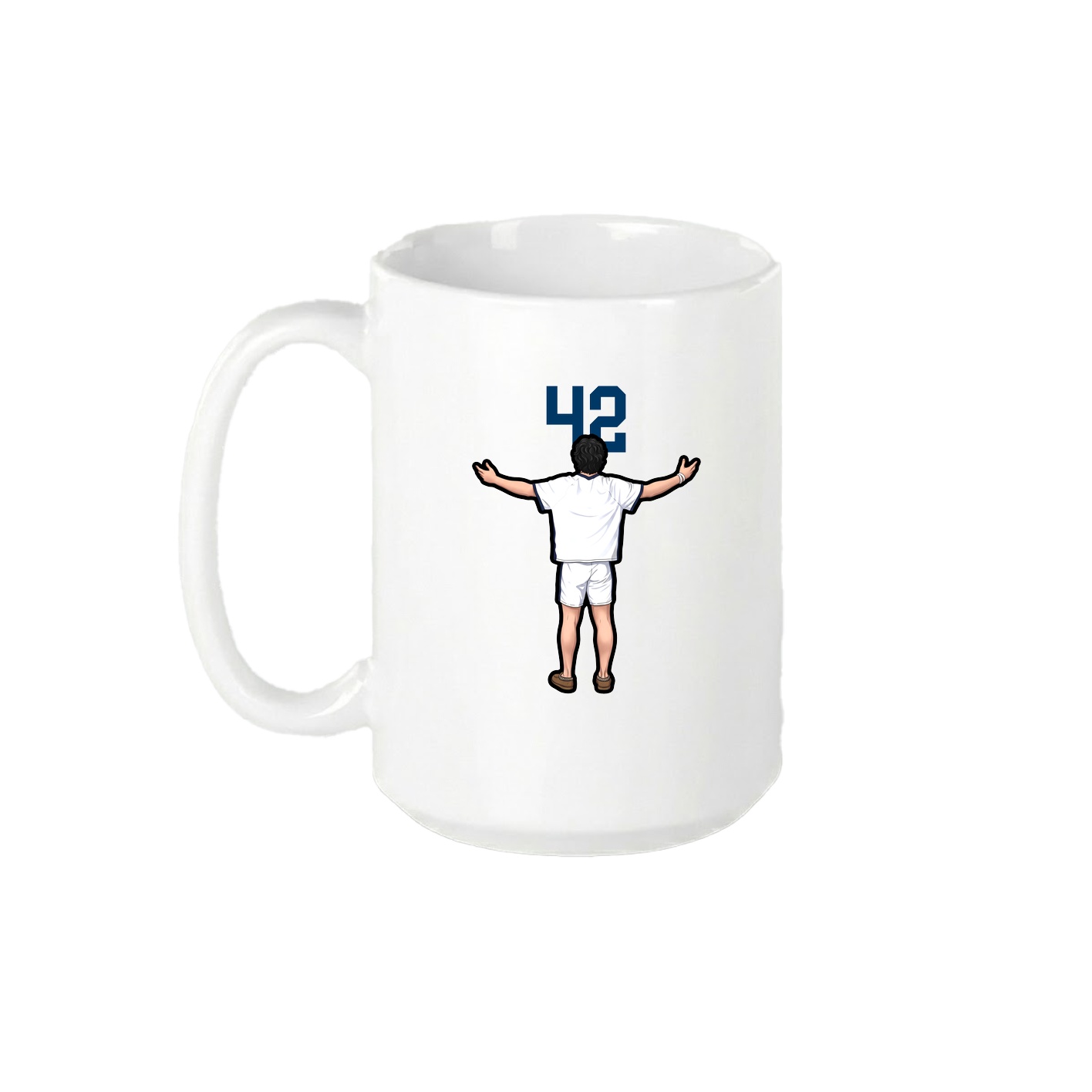 15oz Coffee Mug — Number Top in White