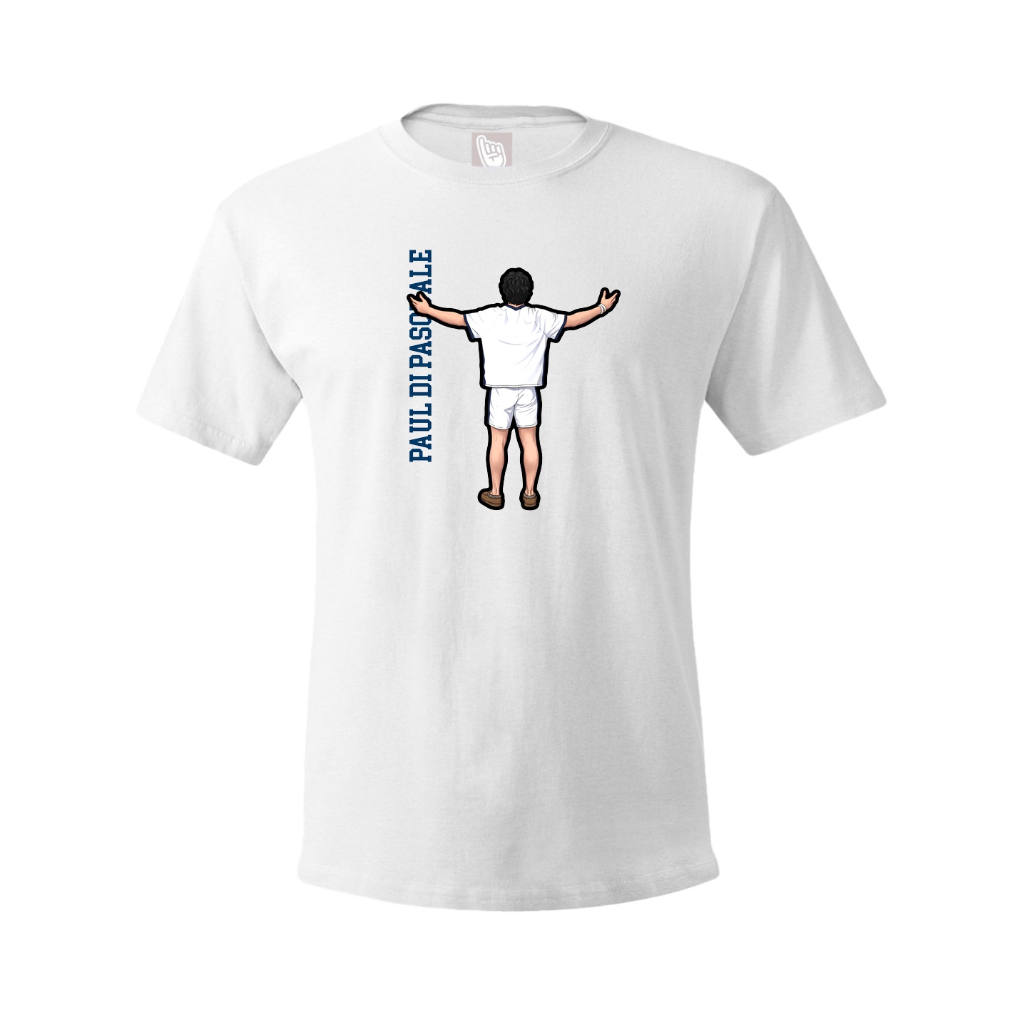 Youth Tee — Name Vertical in White