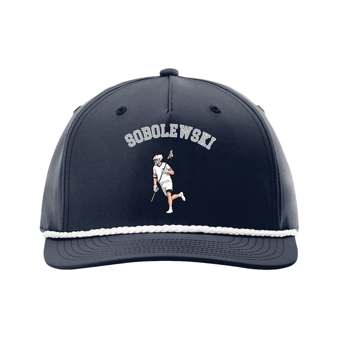Five-Panel Classic Rope Cap — Shirsey Arch in Navy