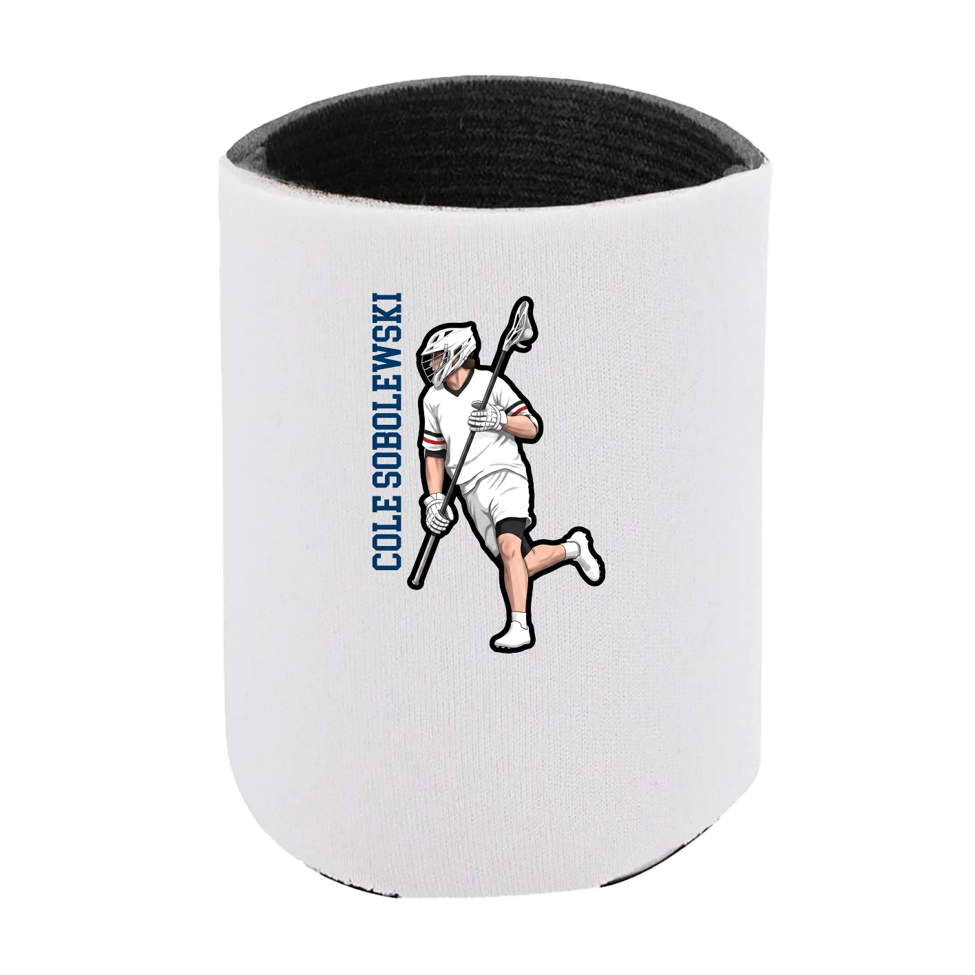 Can Holder — Name Vertical in White