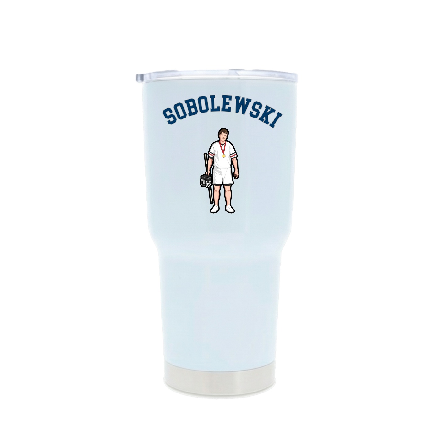 30oz Stainless Steel Tumbler — Shirsey Arch in White