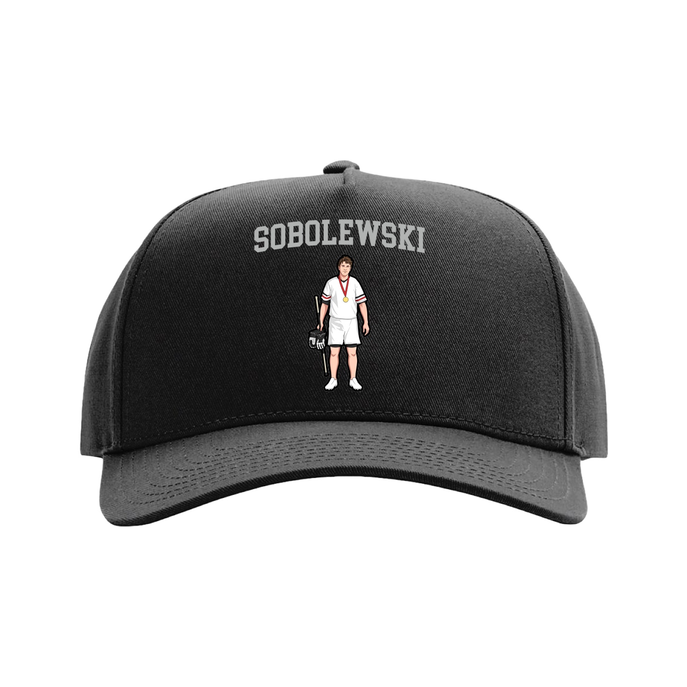 Full Fabric Five-Panel Champ Cap — Shirsey in Black