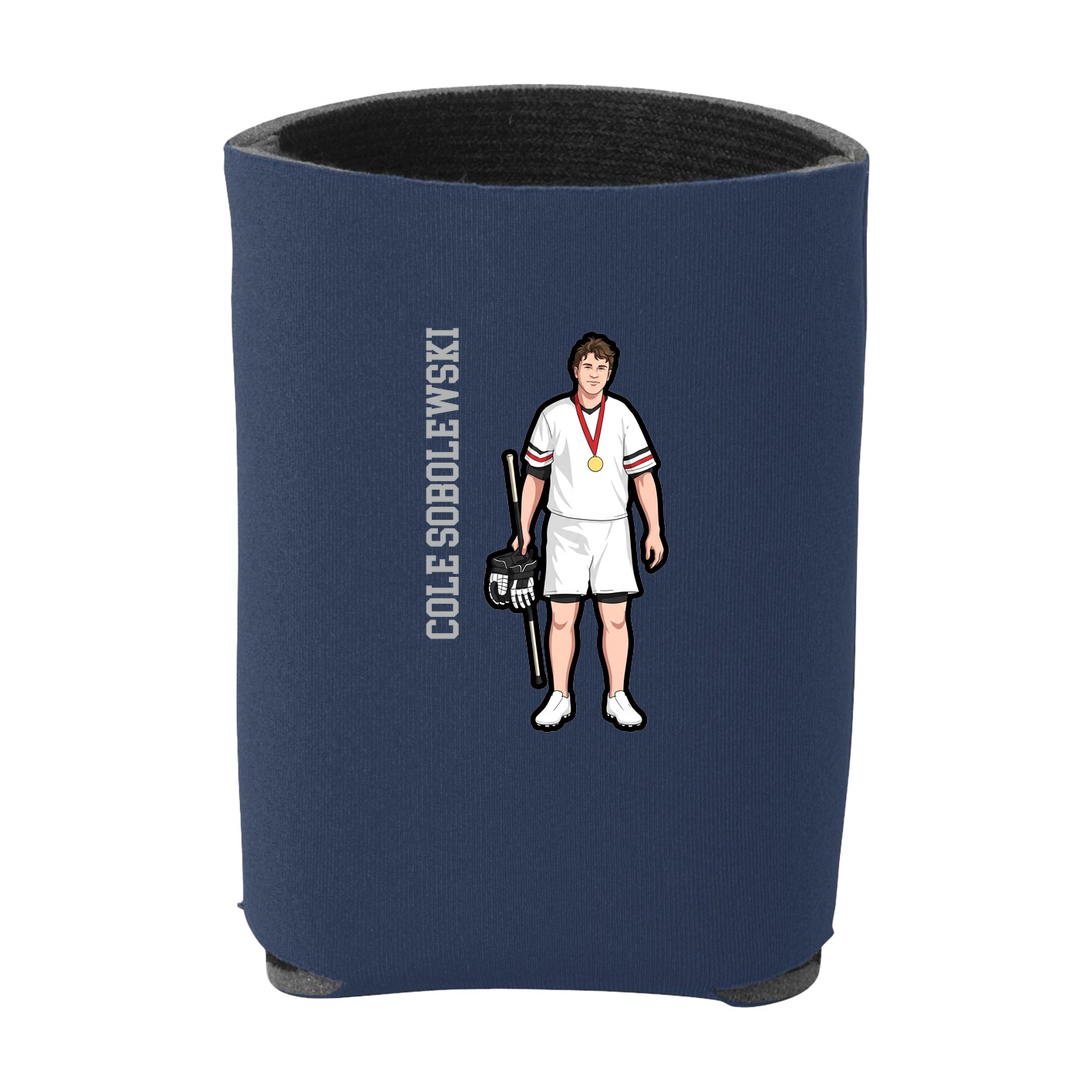 Can Holder — Name Vertical in Navy