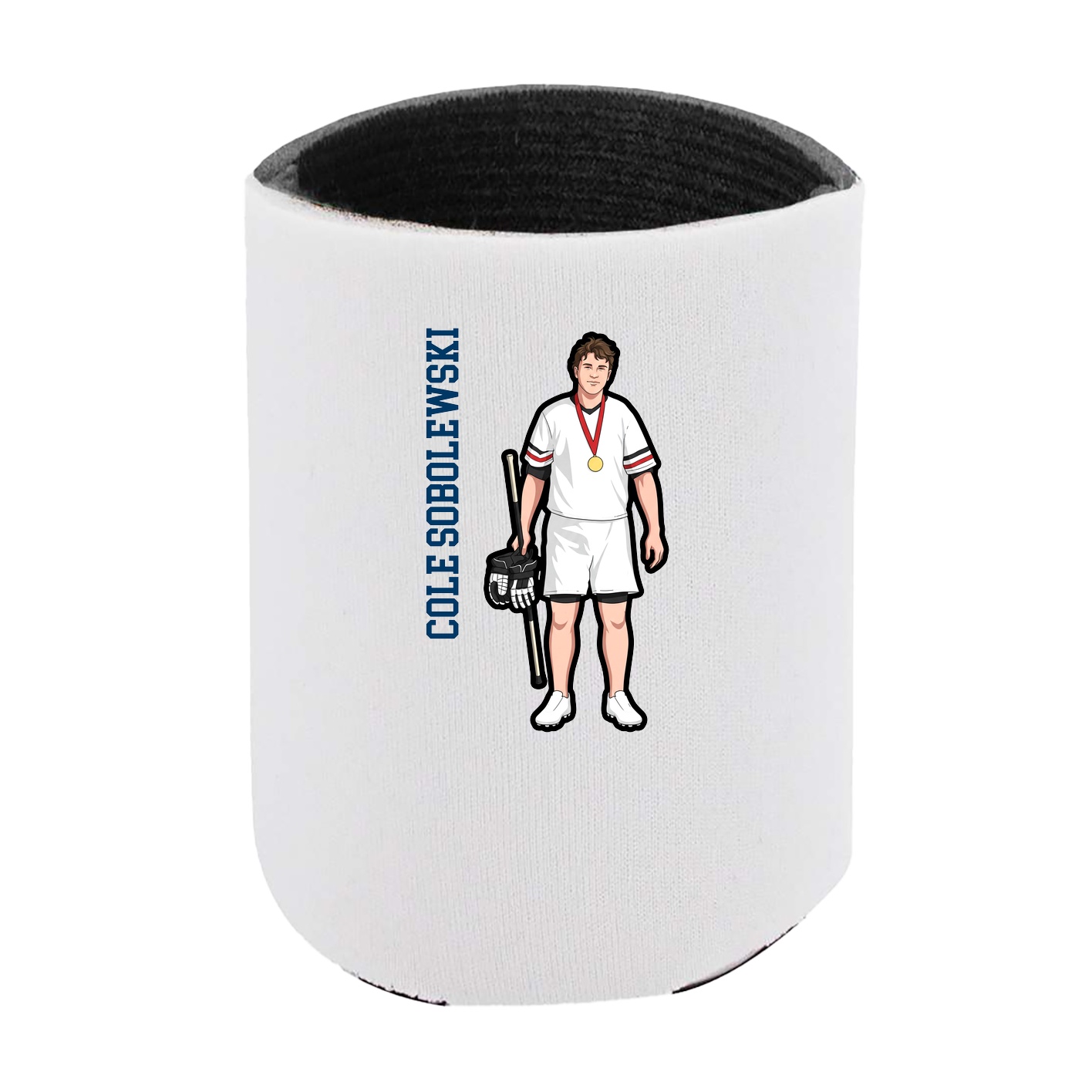 Can Holder — Name Vertical in White