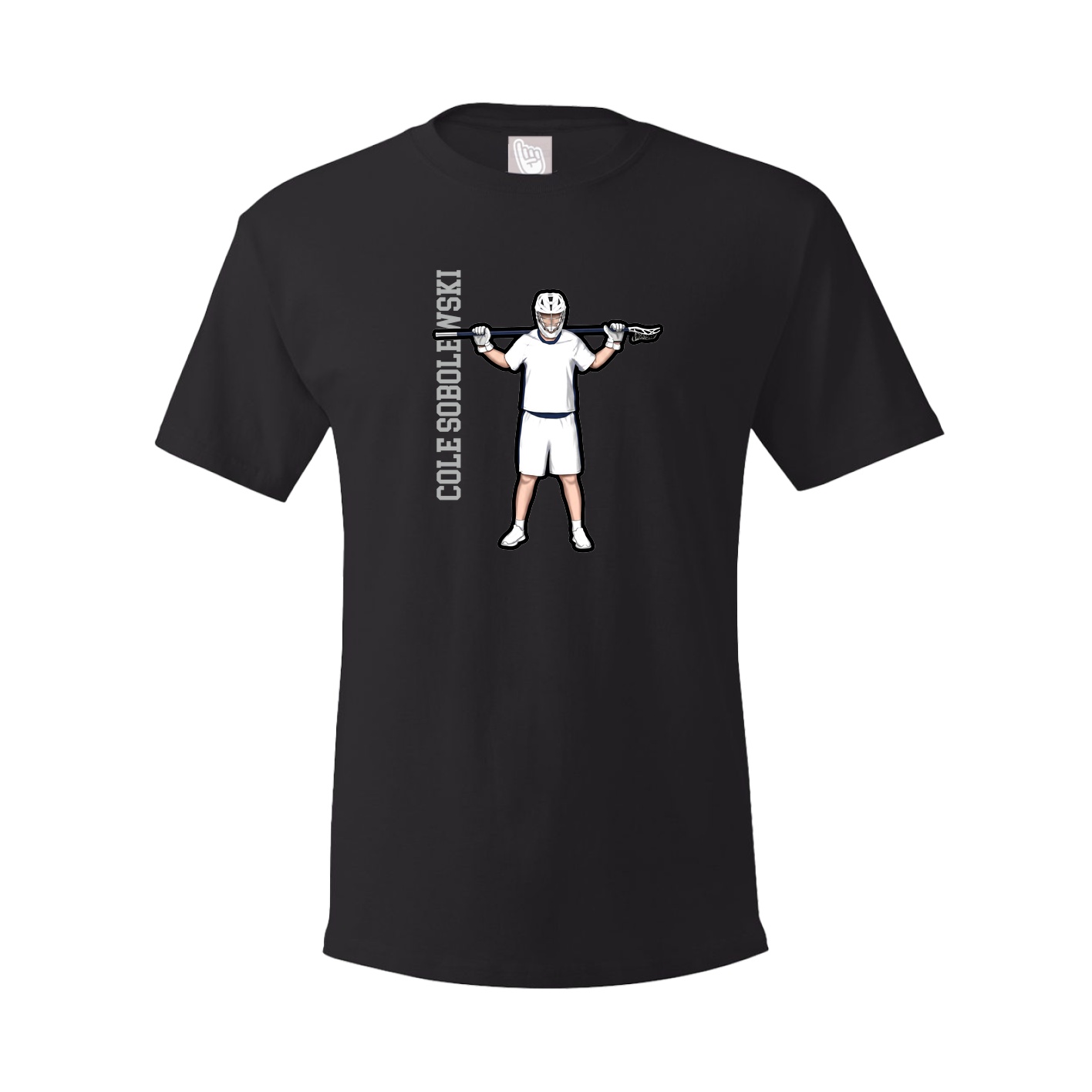 Tee — Name Vertical in Black