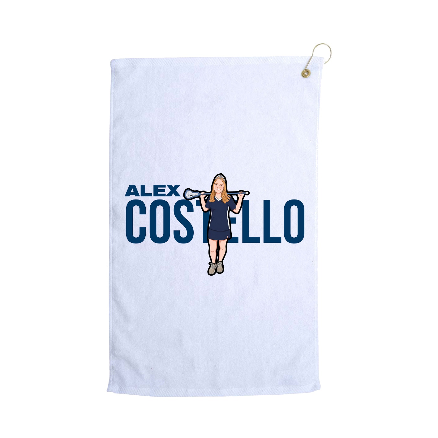 Golf Towel — Player Name in White