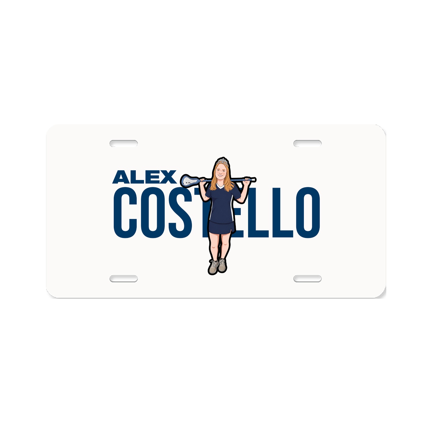 License Plate — Player Name in Classic