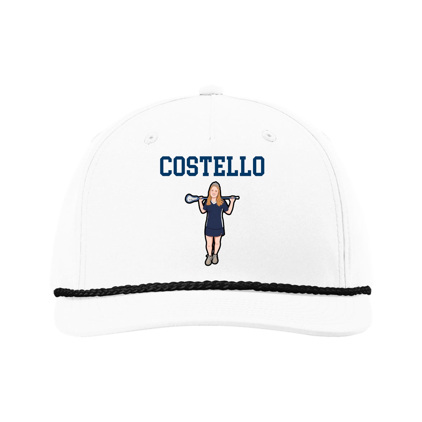 Five-Panel Classic Rope Cap — Shirsey in White