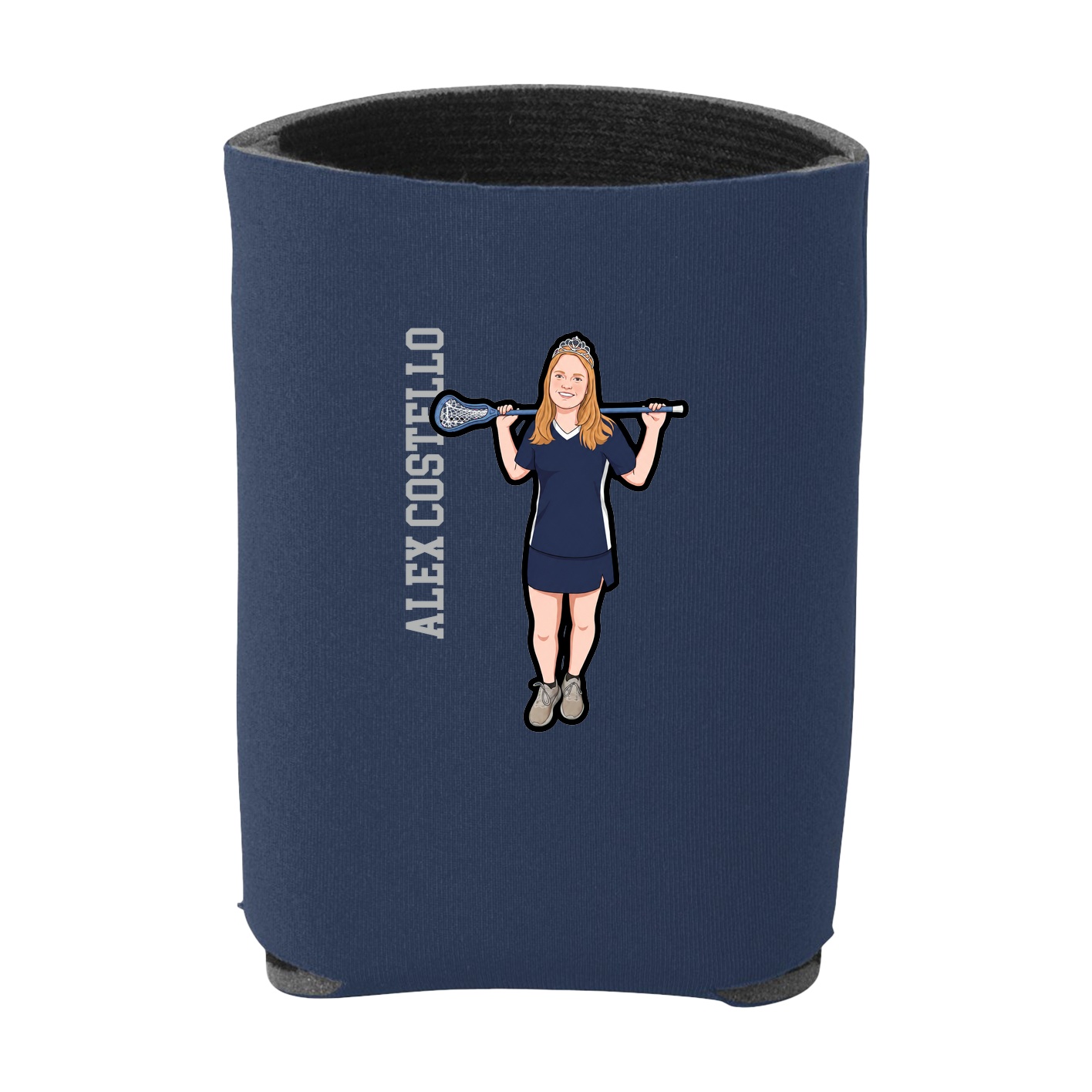 Can Holder — Name Vertical in Navy