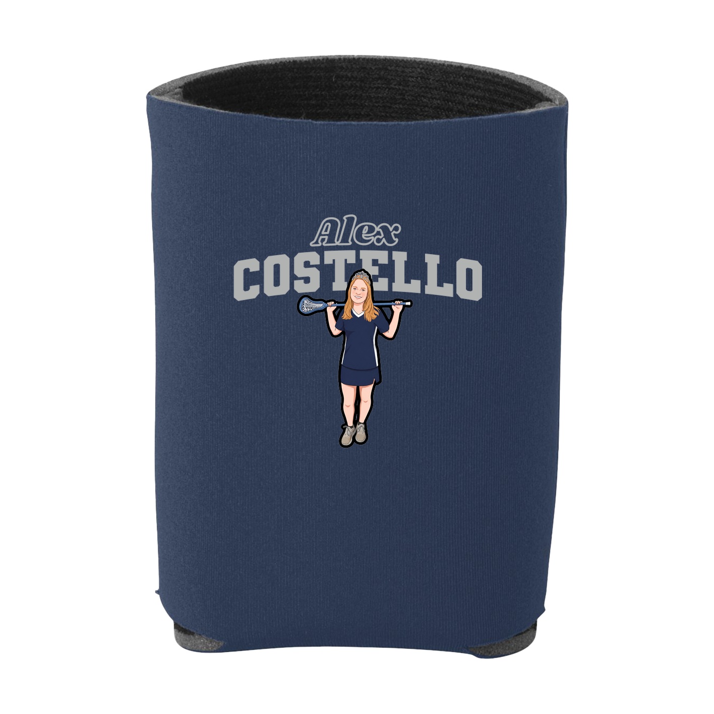 Can Holder — Name Arch in Navy