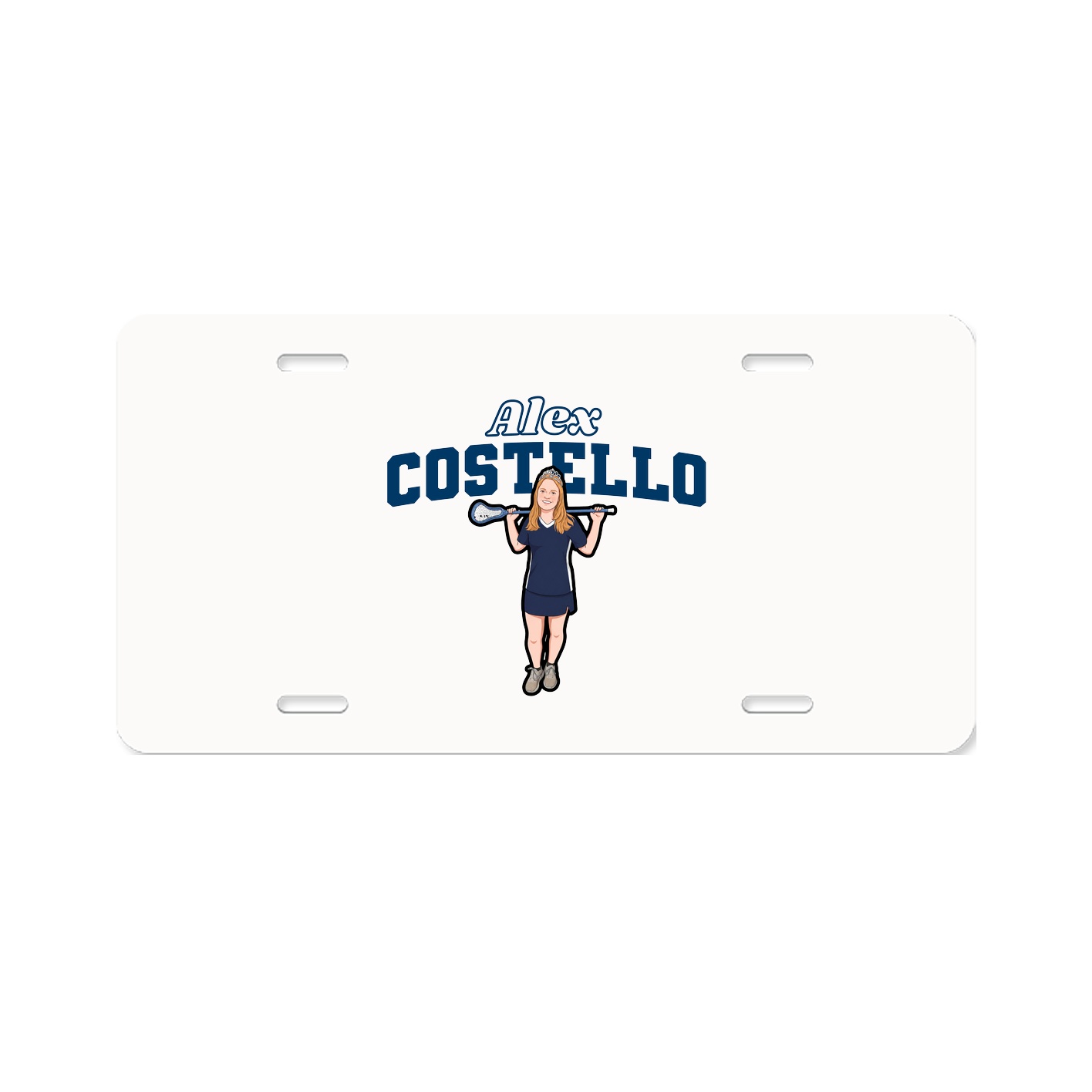 License Plate — Name Arch in Classic