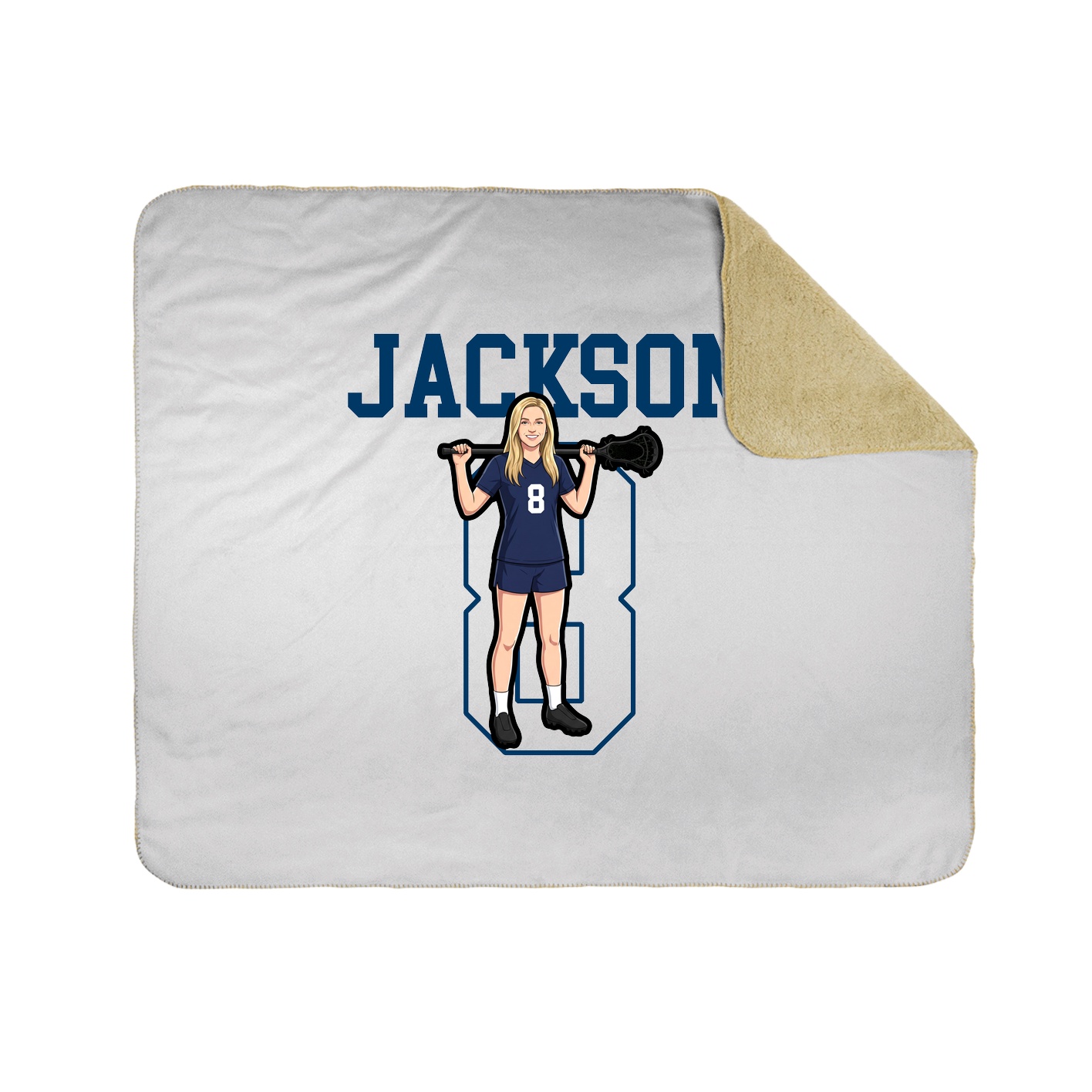 Throw Blanket — Shirsey in White