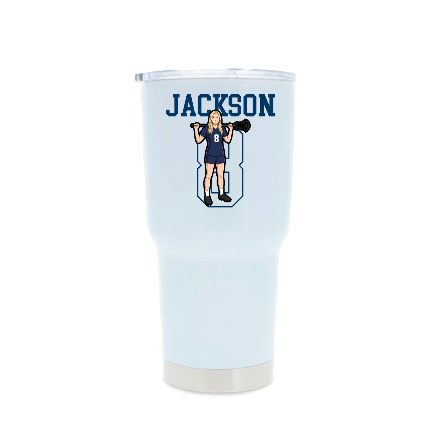 30oz Stainless Steel Tumbler — Shirsey in White