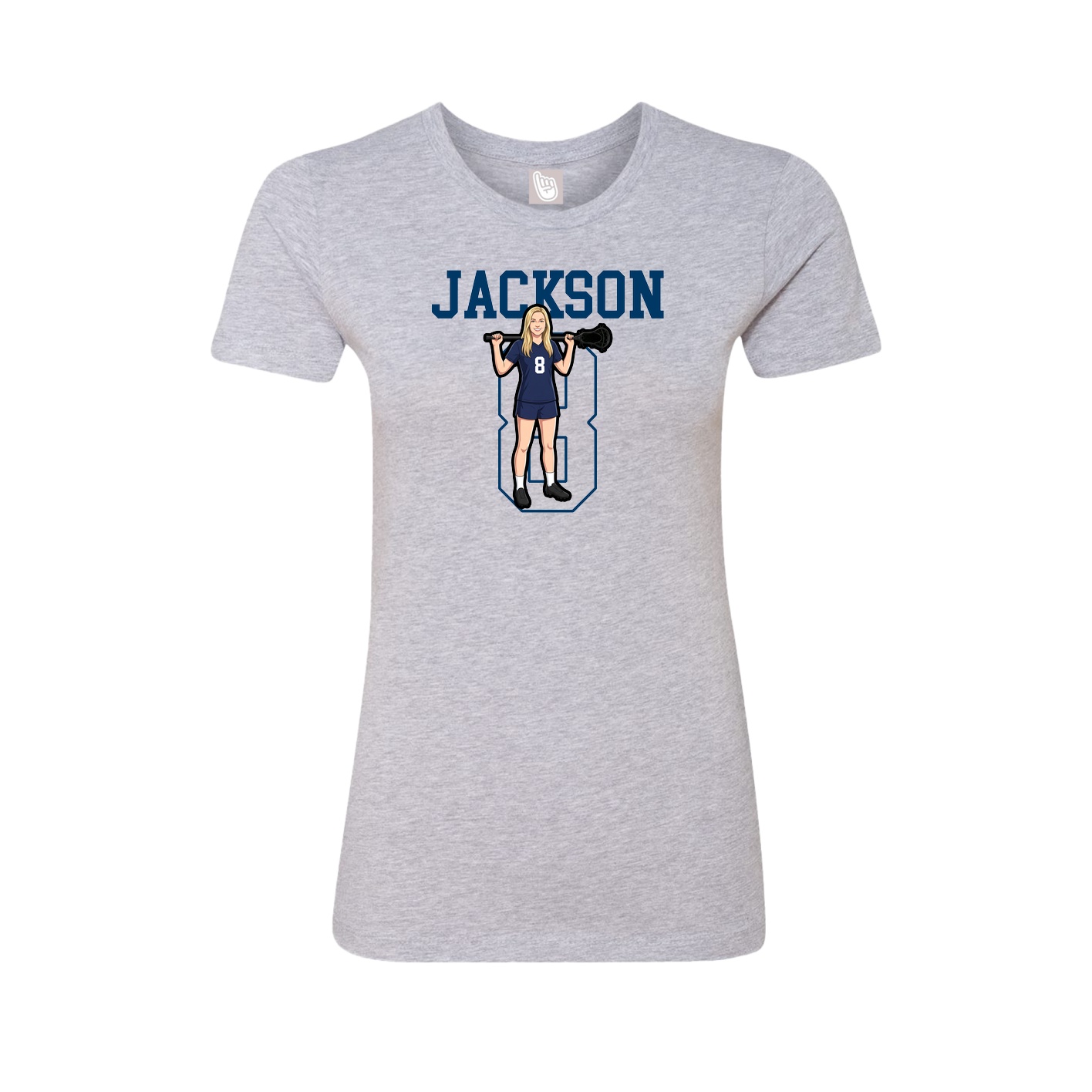 Fitted Women's Tee — Shirsey in Grey