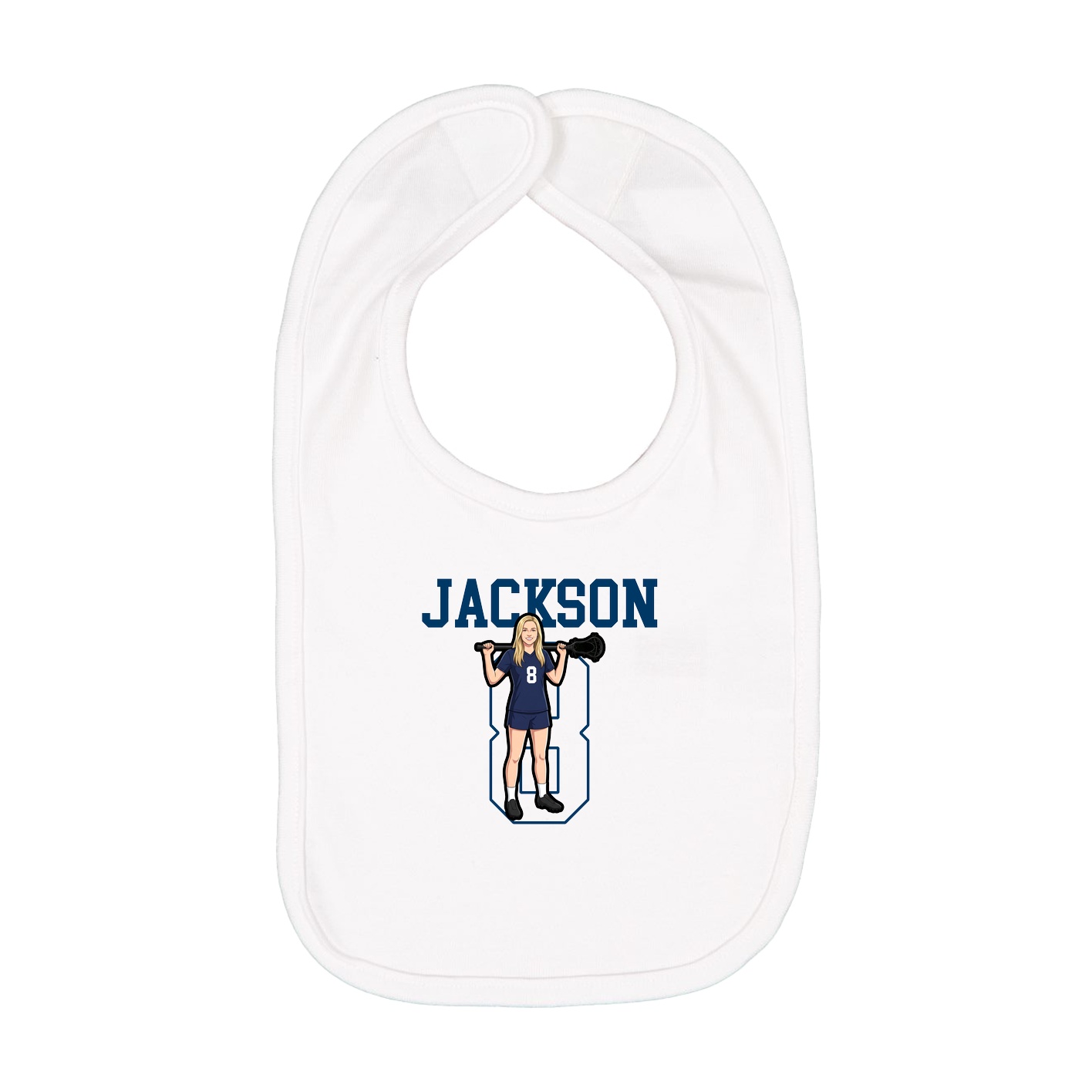 Infant Bib — Shirsey in White