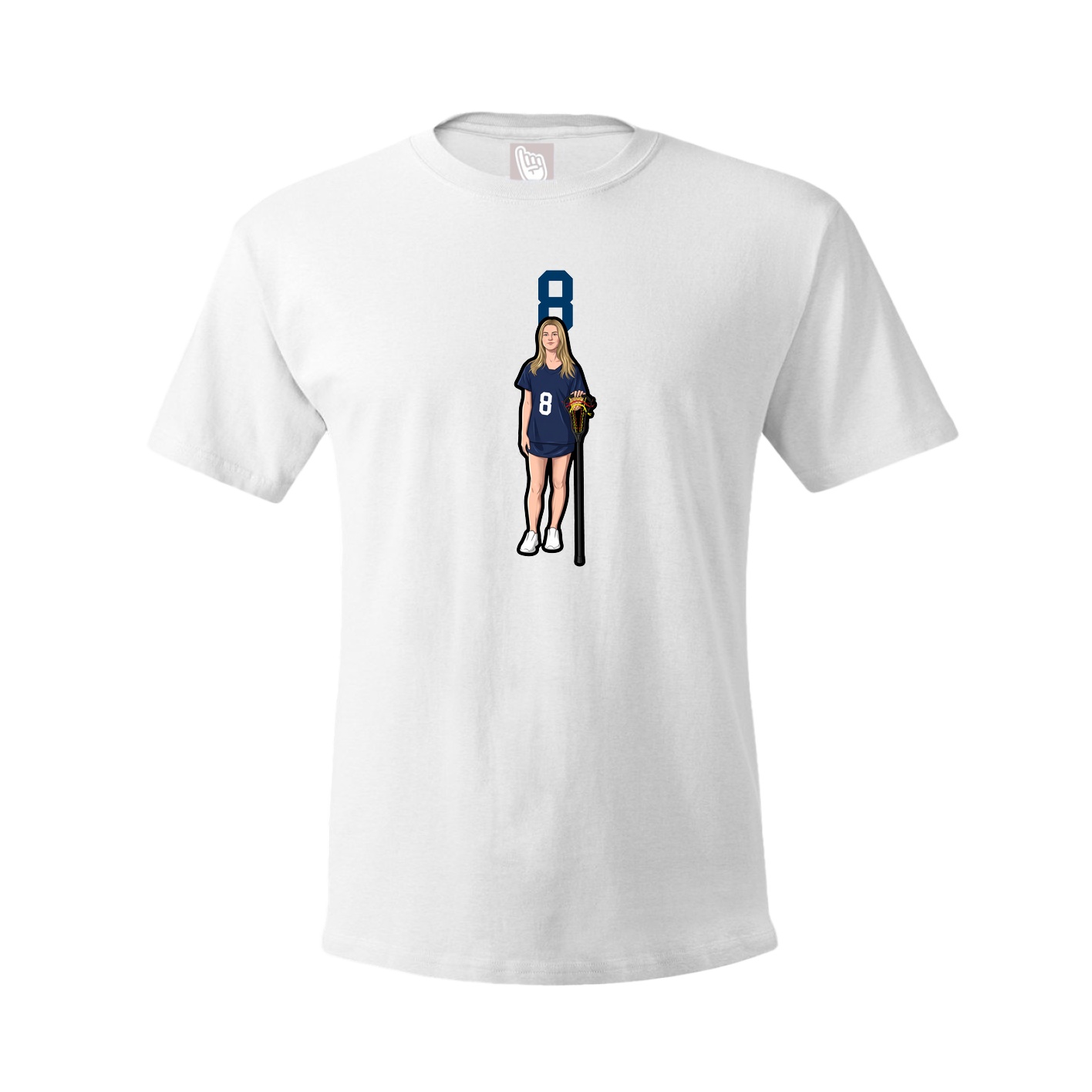 Tee — Number Top in White