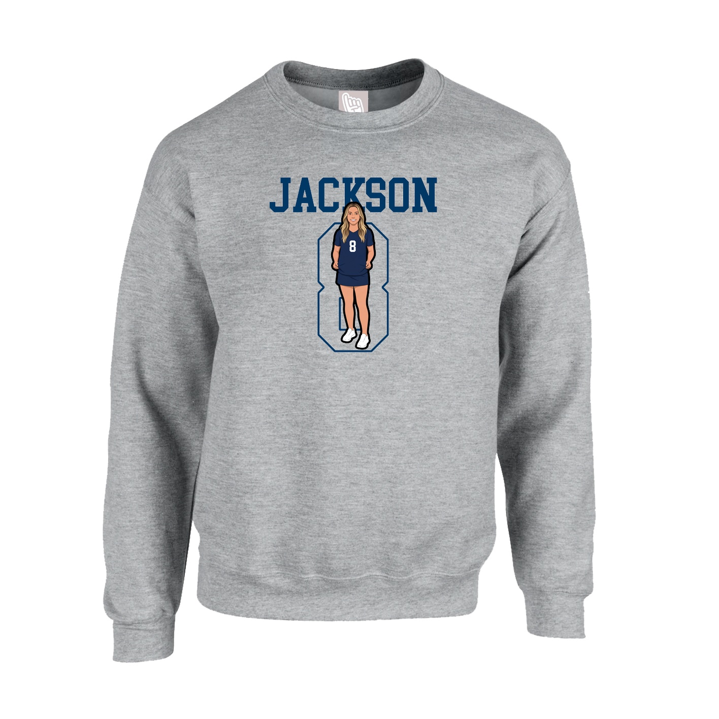 Fleece Crew — Shirsey in Grey