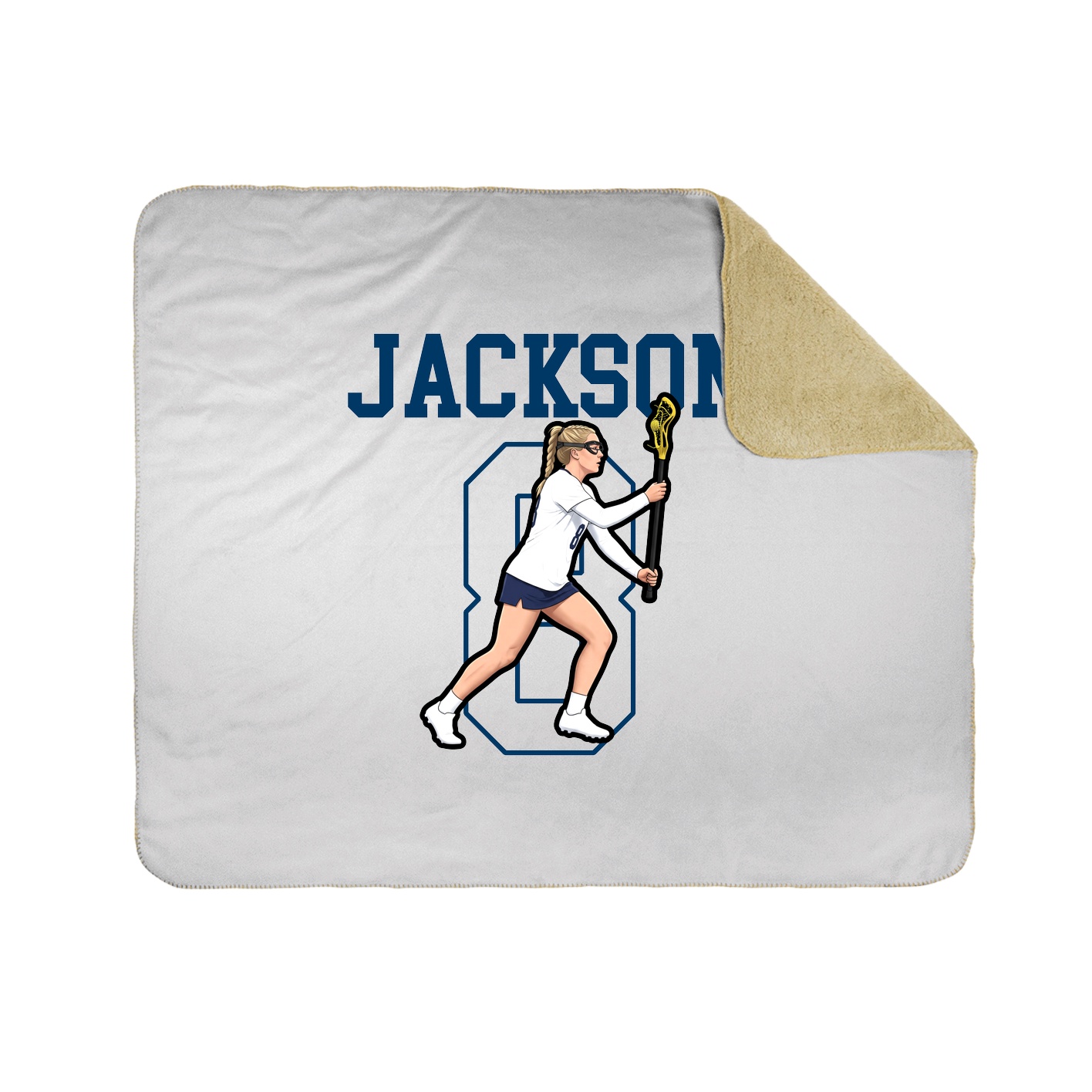 Throw Blanket — Shirsey in White