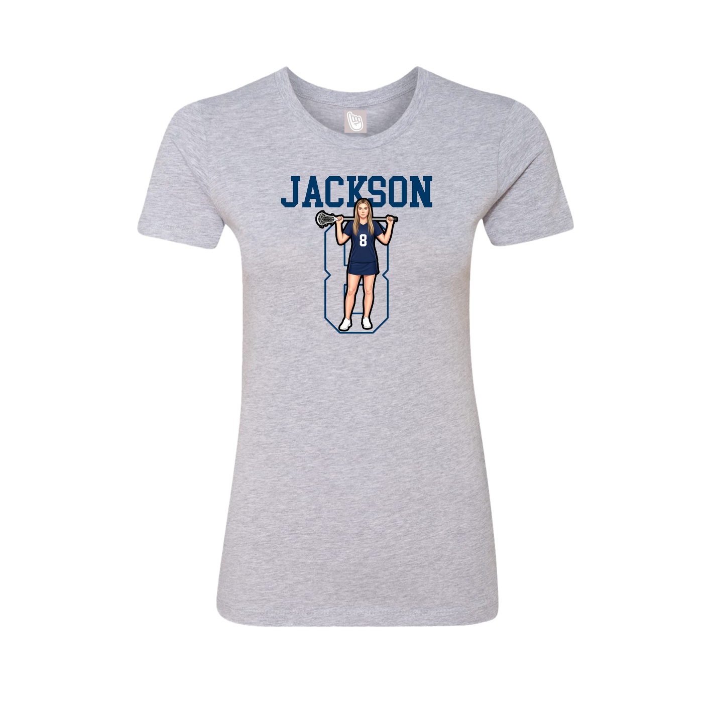 Fitted Women's Tee — Shirsey in Grey
