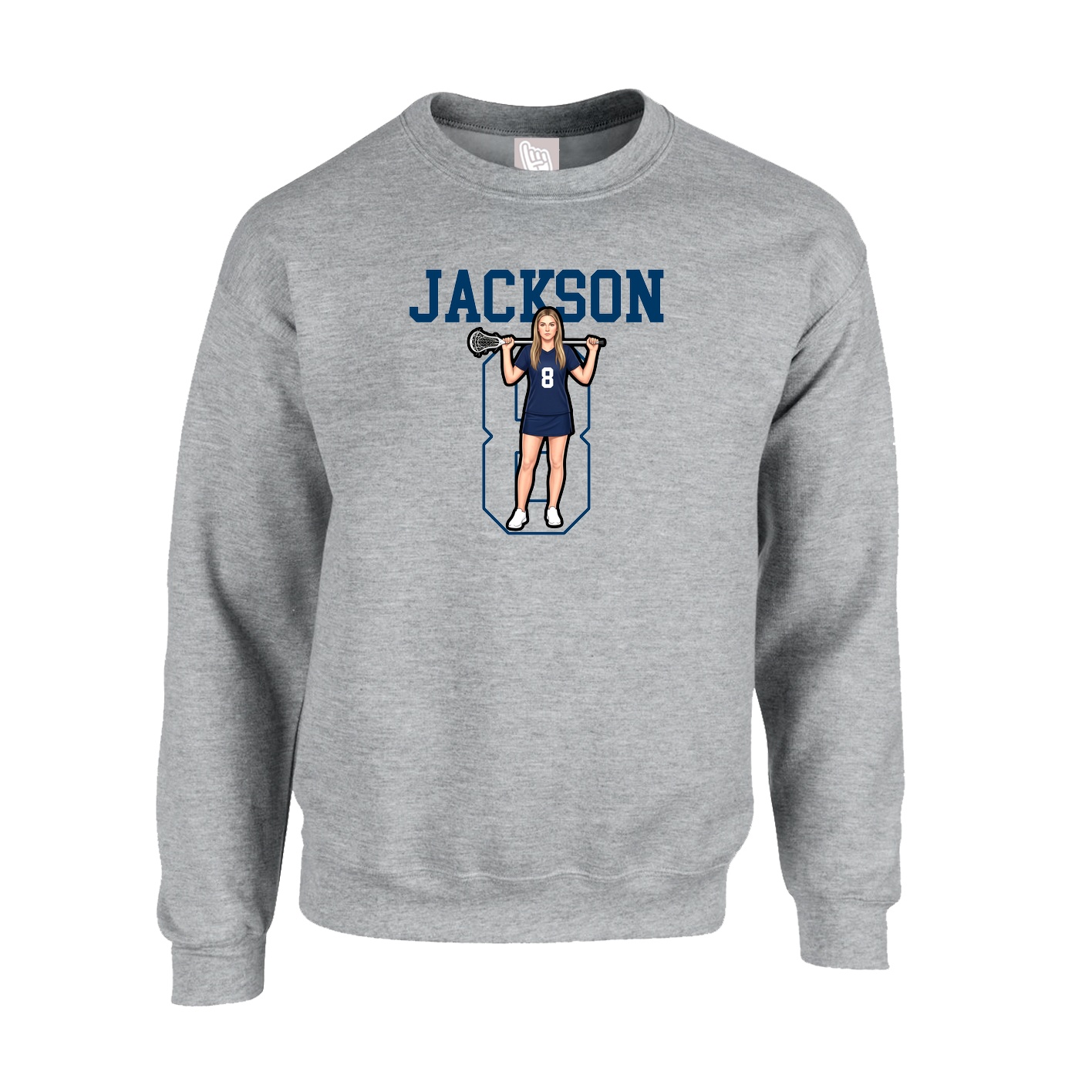 Fleece Crew — Shirsey in Grey
