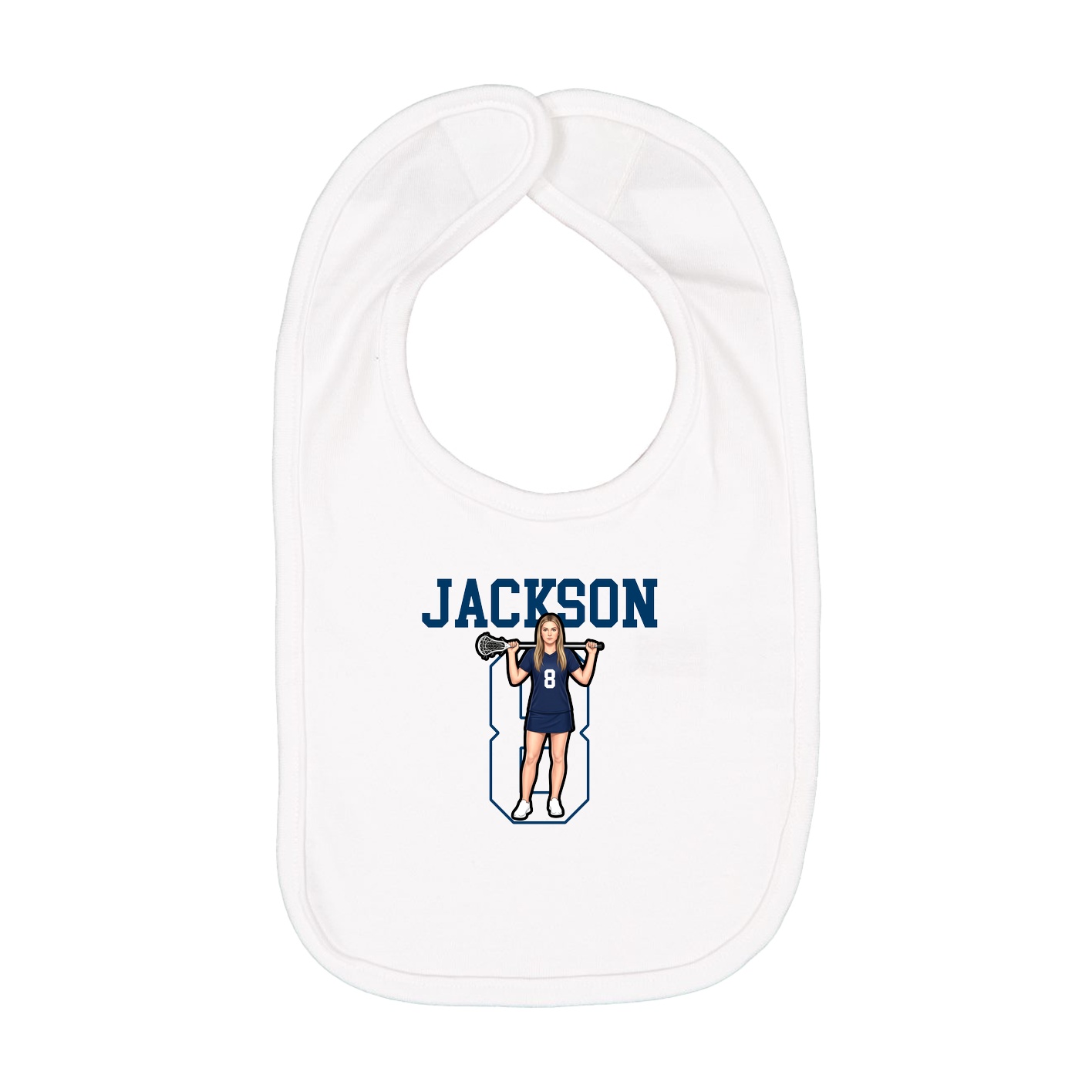 Infant Bib — Shirsey in White