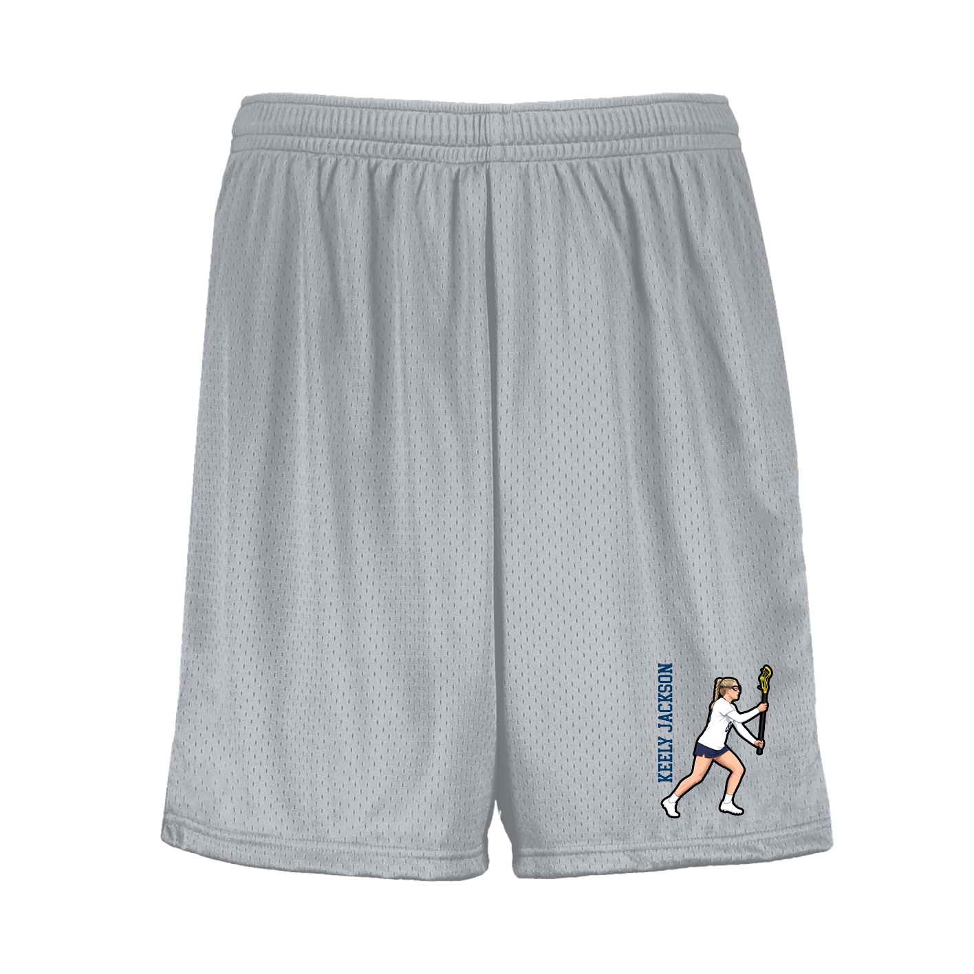Shorts — Name Vertical in Silver