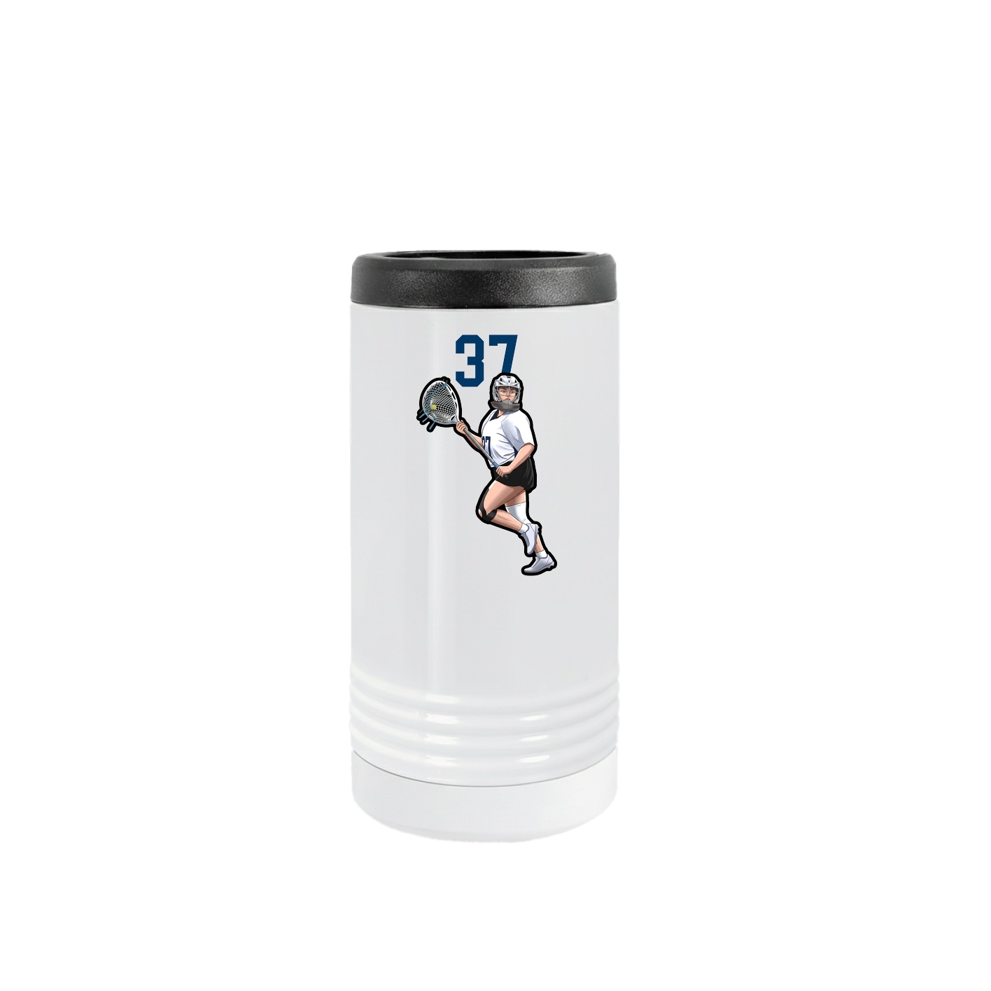 Slim Beverage Holder — Number Top in White