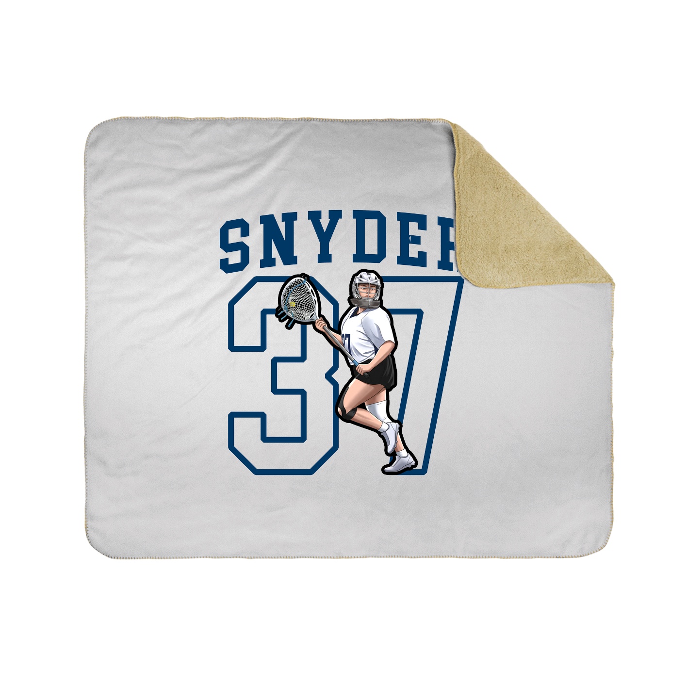 Throw Blanket — Shirsey in White
