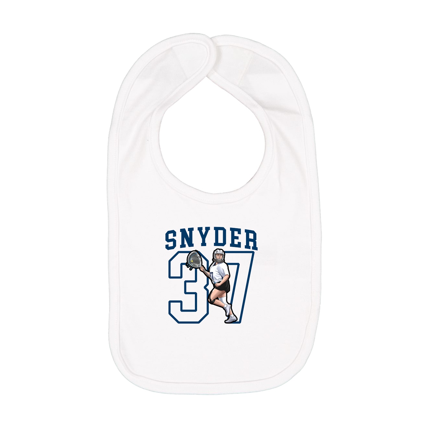 Infant Bib — Shirsey in White