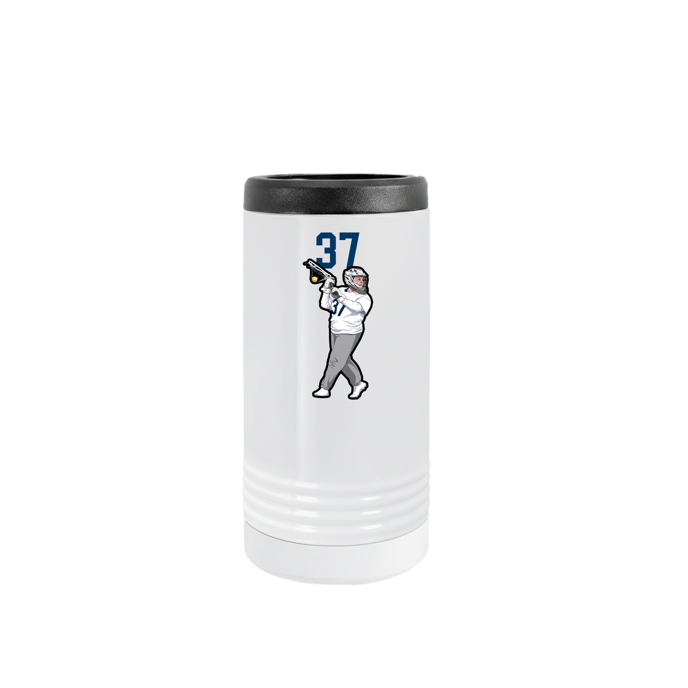 Slim Beverage Holder — Number Top in White