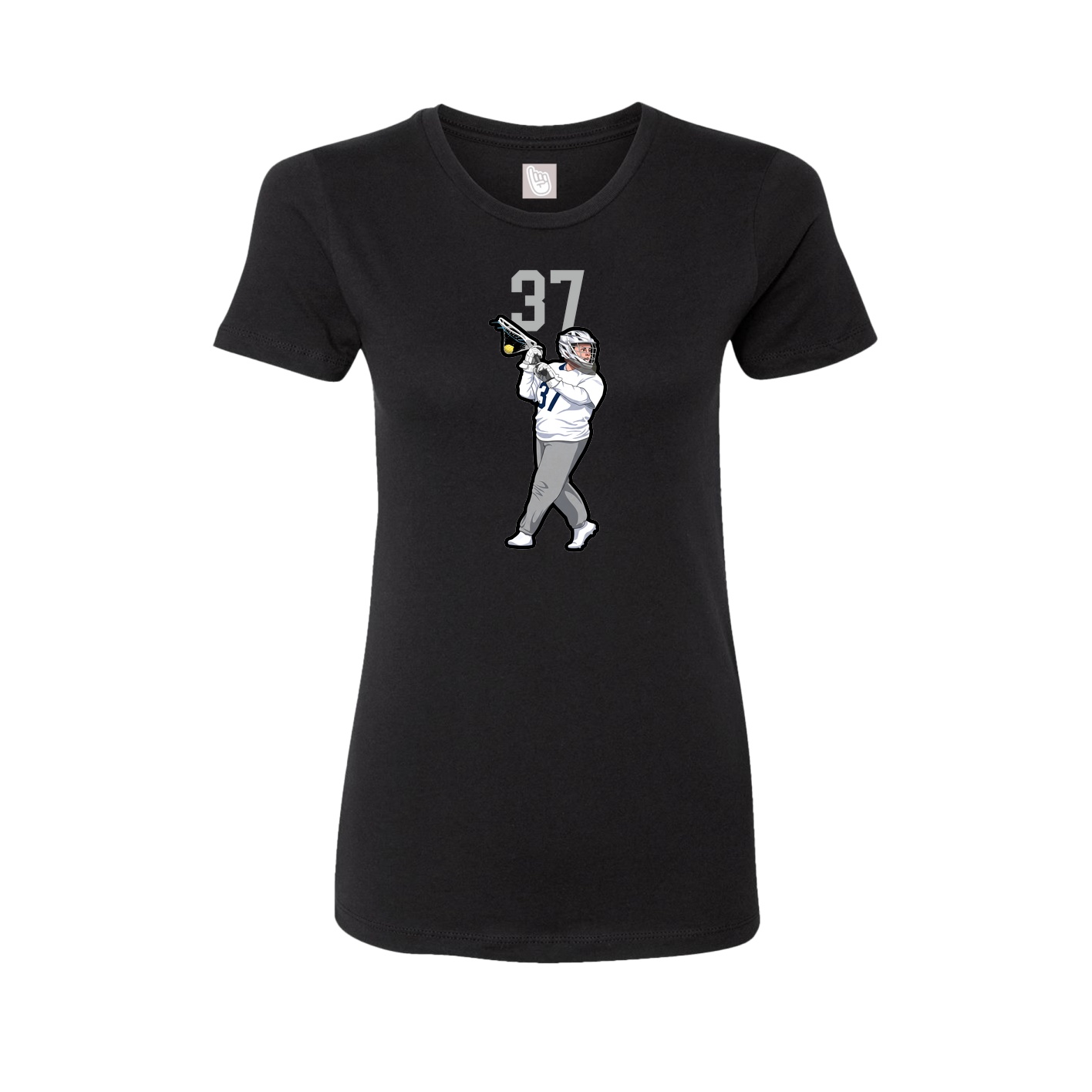 Womens Tee — Number Top in Black