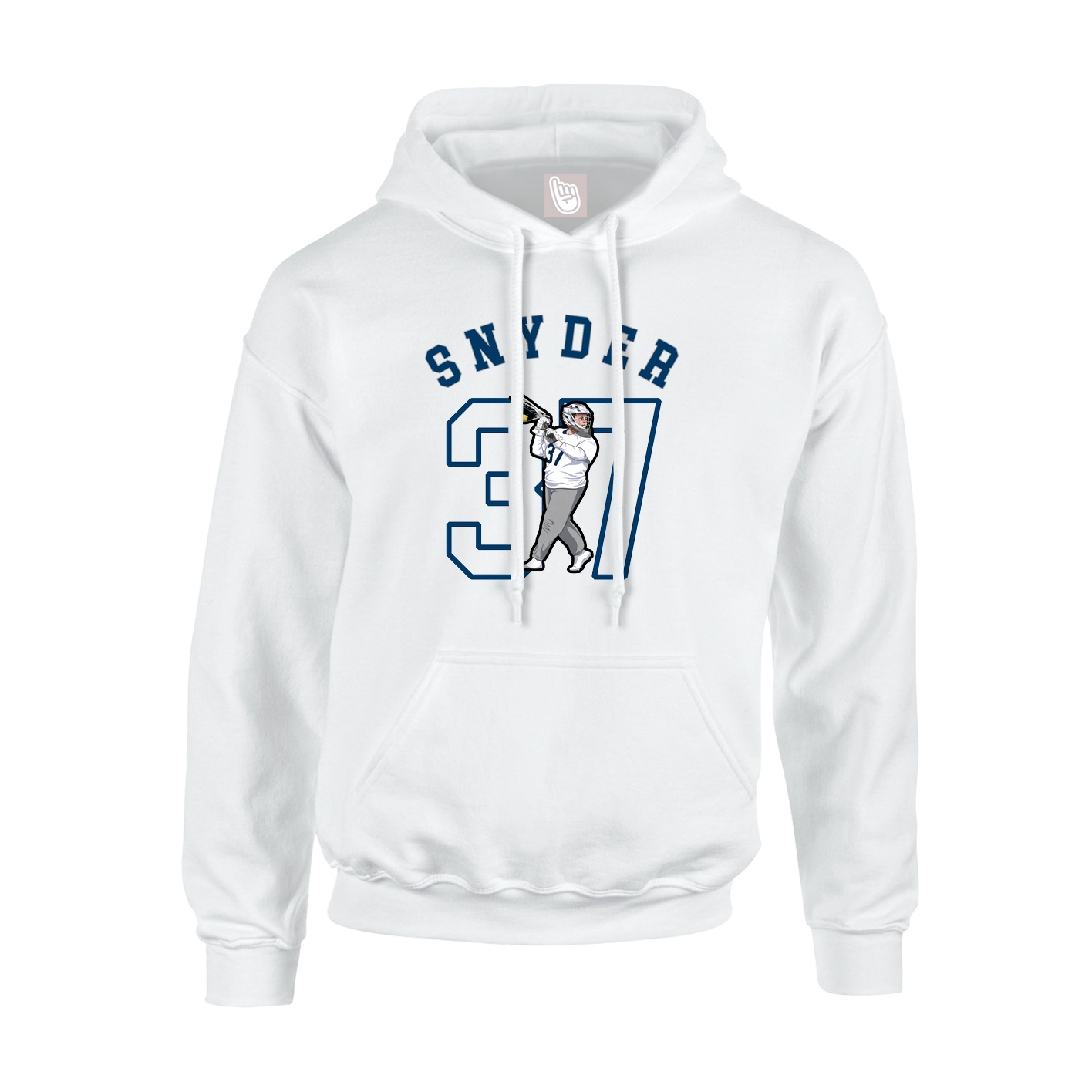 Youth Hoodie — Shirsey Arch in White